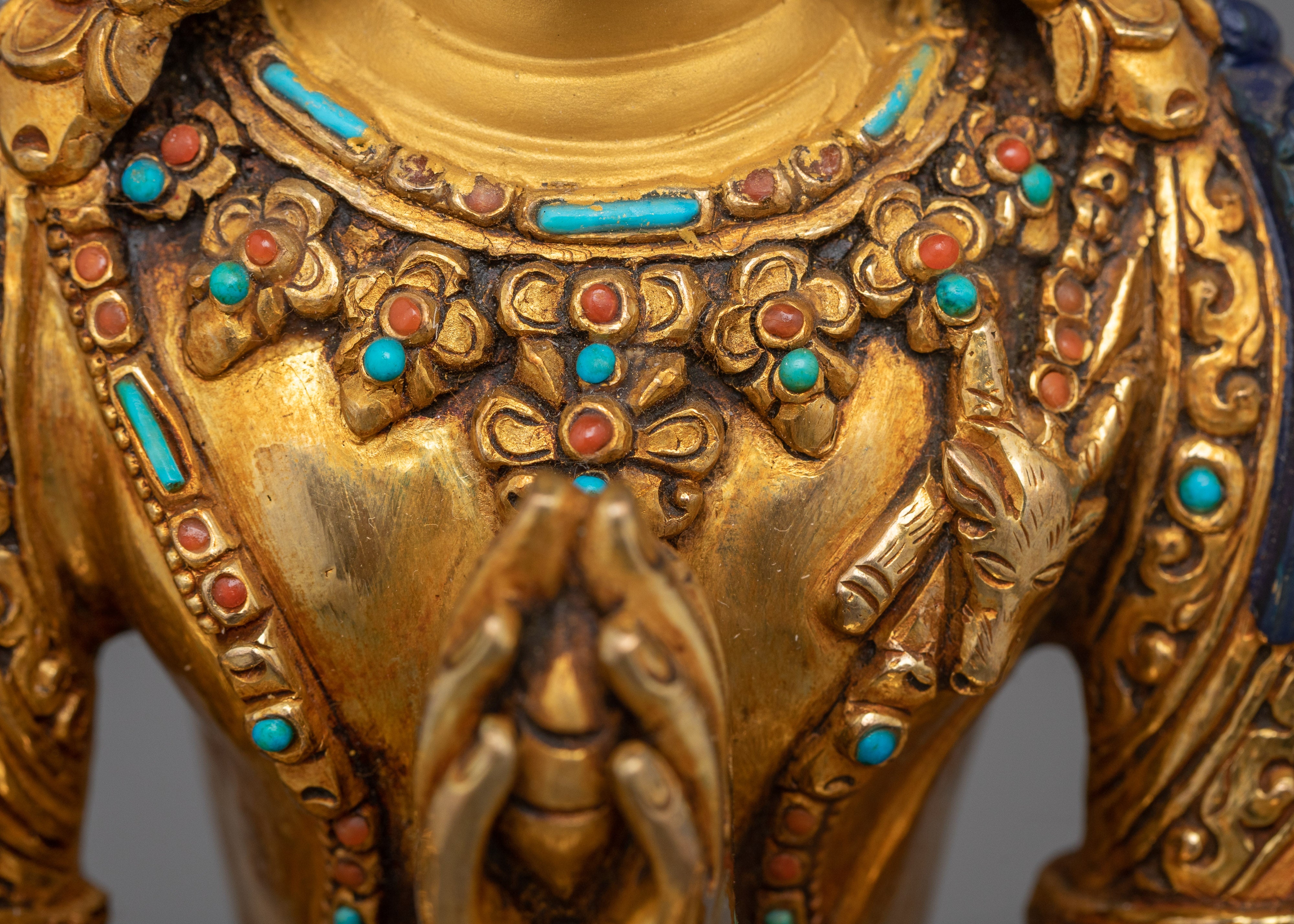 Handcrafted Four-armed Chenrezig Statue | Symbol of Love and Compassion