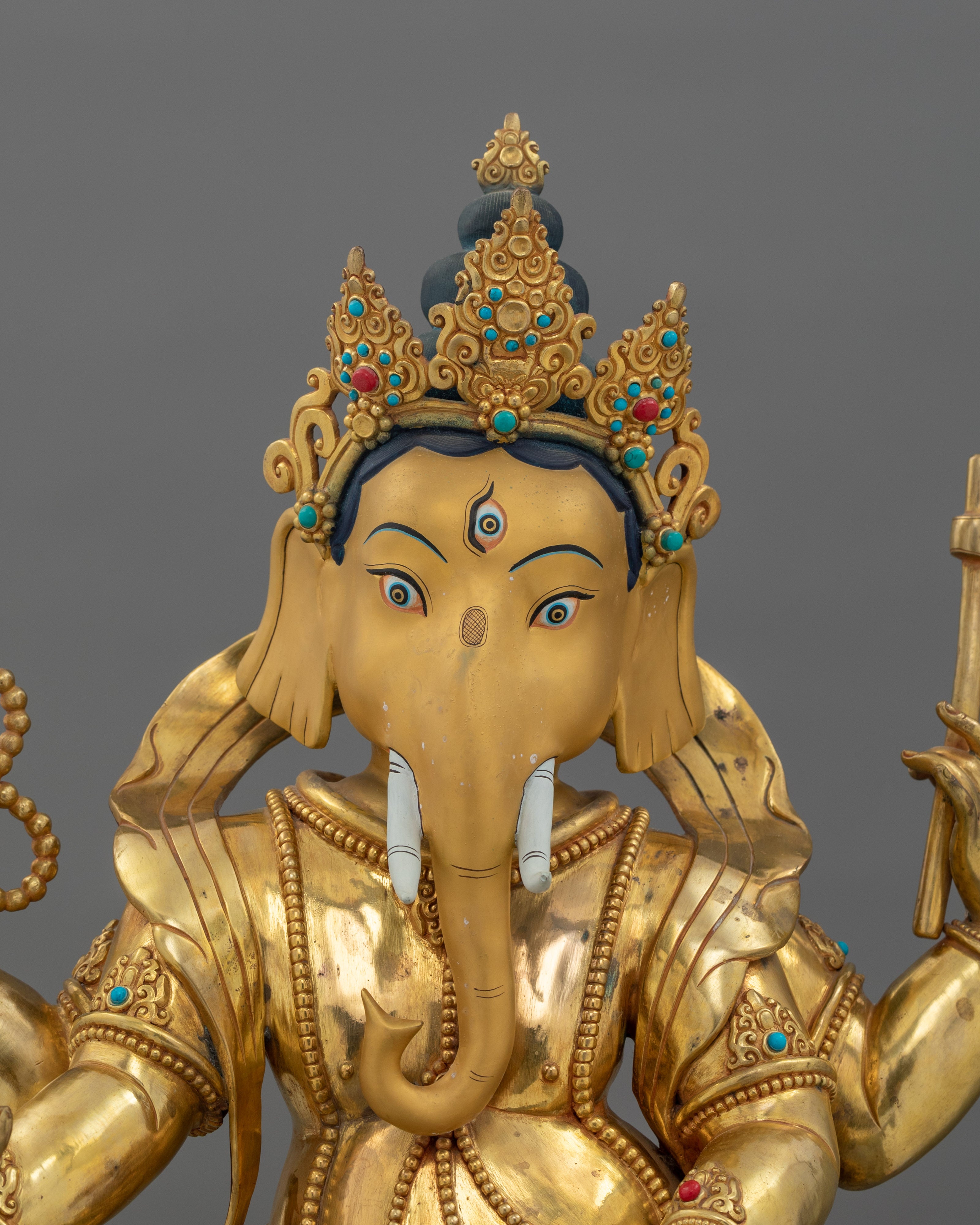 Hindu Deity Elephant Headed Ganesh Statue | Symbol of Strength and Good Fortune