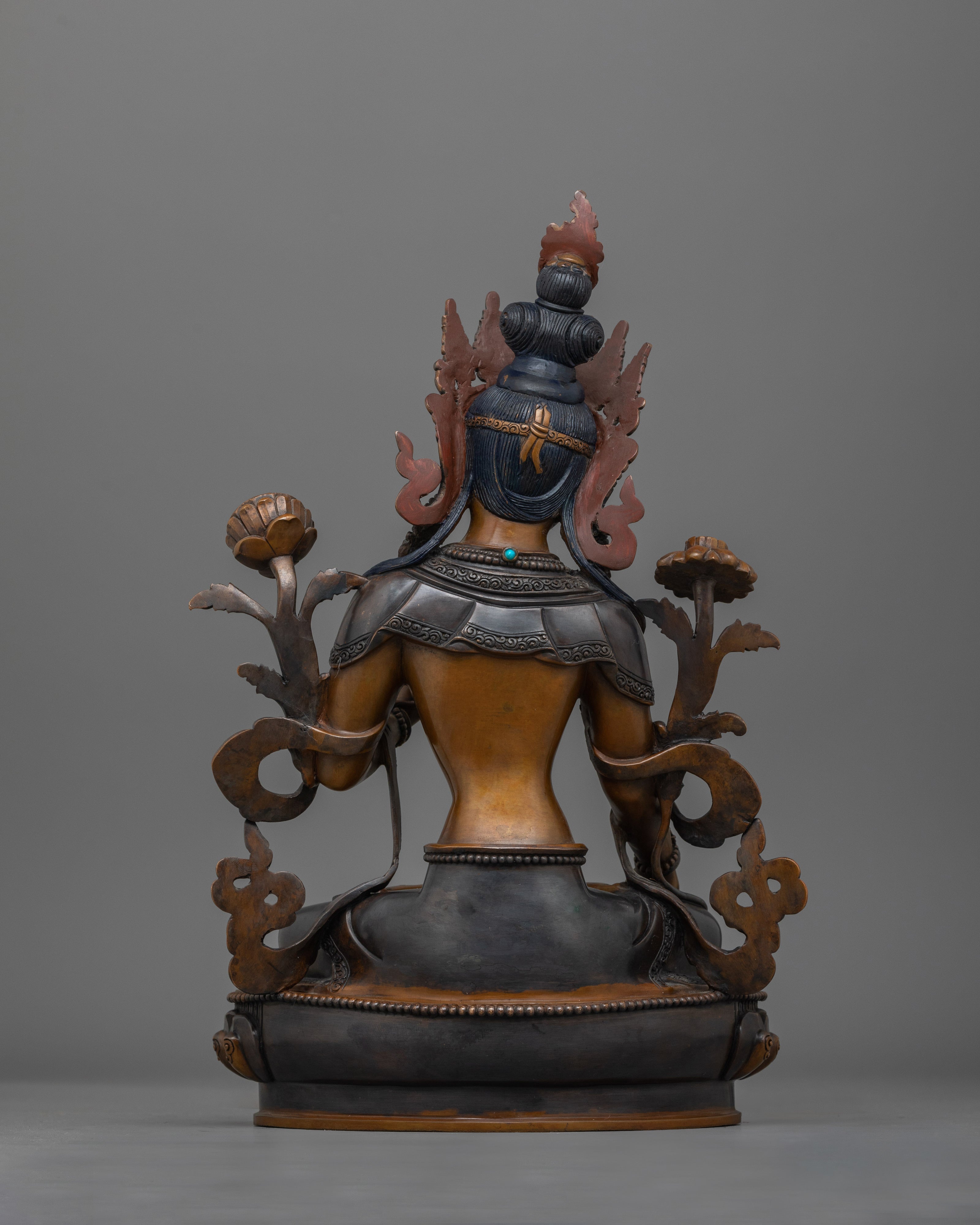Goddess of Compassion and Healing White Tara | Copper Body, Buddhist Healing Statue
