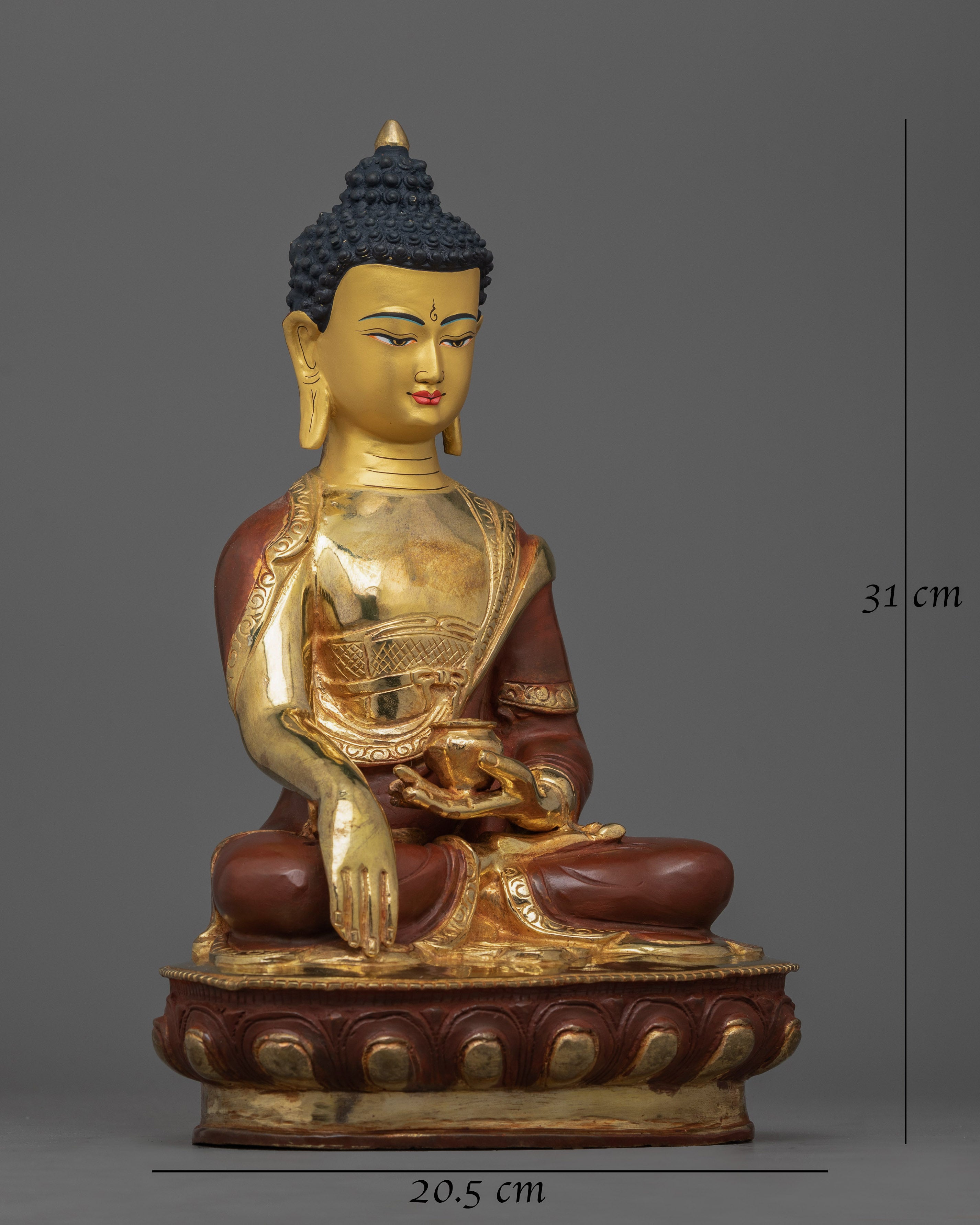 Gold Gilded Buddha Set