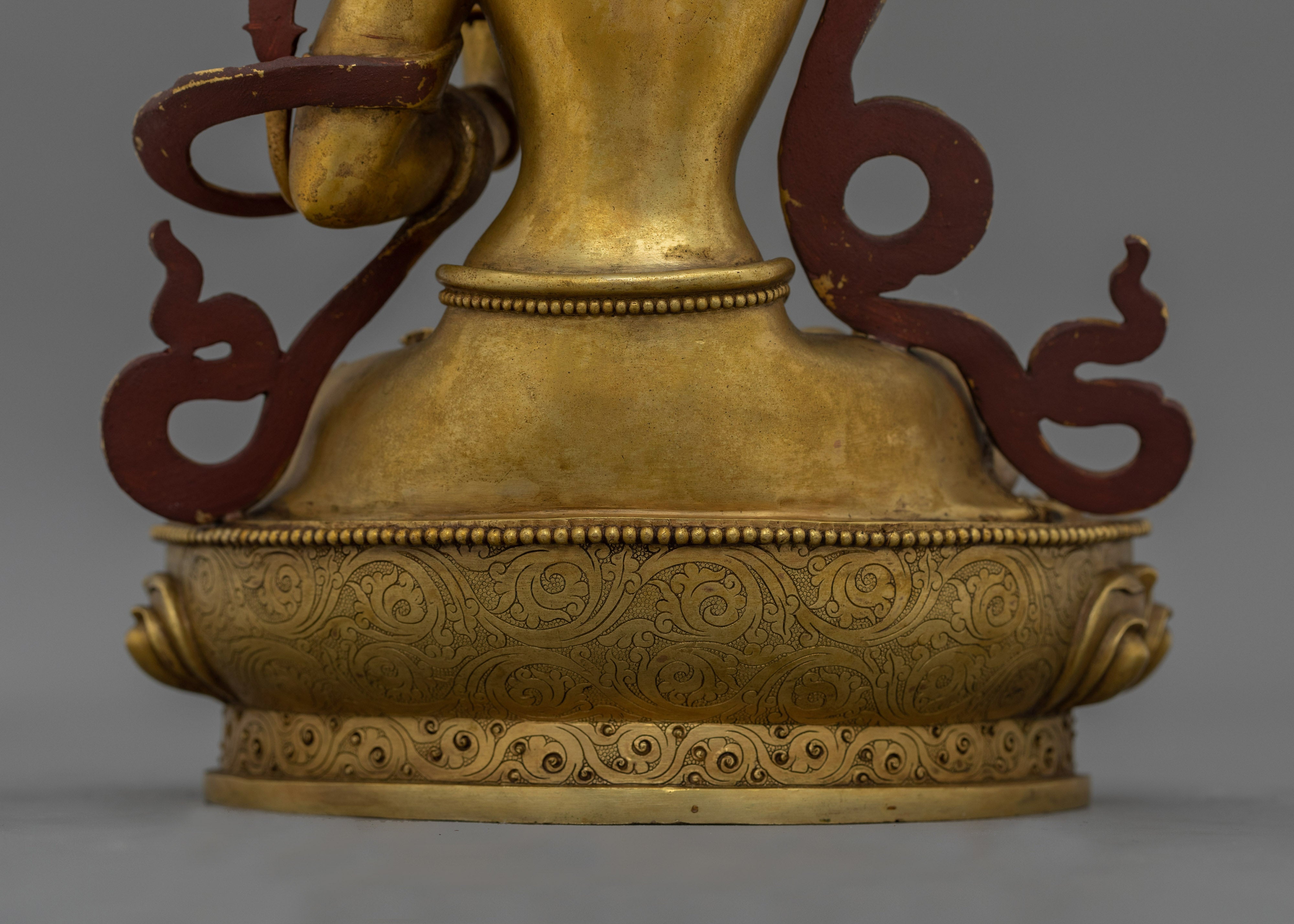 Elegant Antique Finished Manjushri Bodhisattva | Enlightenment and Wisdom Buddha