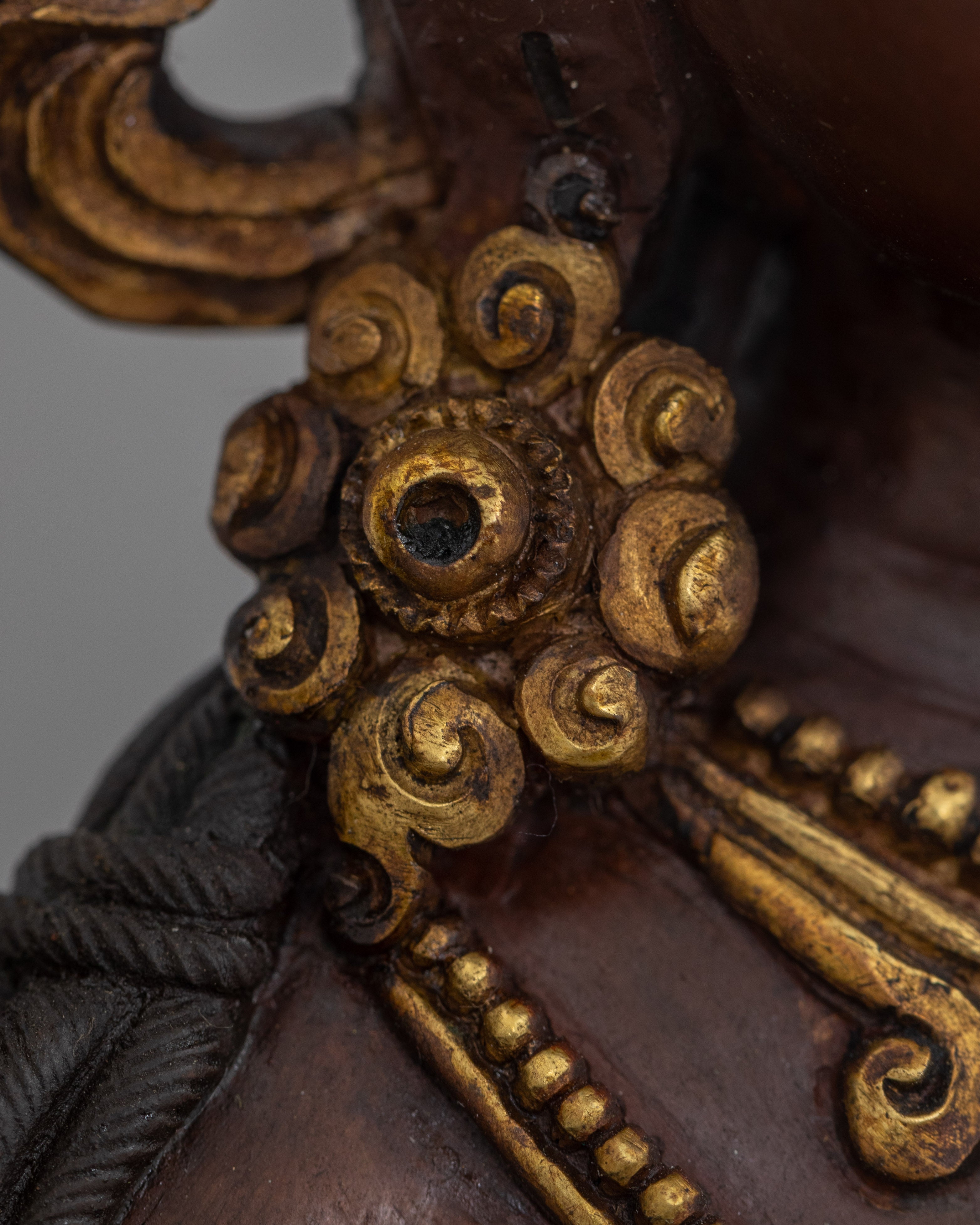 Handcrafted Green Tara Deity Statue in Oxidized Copper | Symbol of Compassion