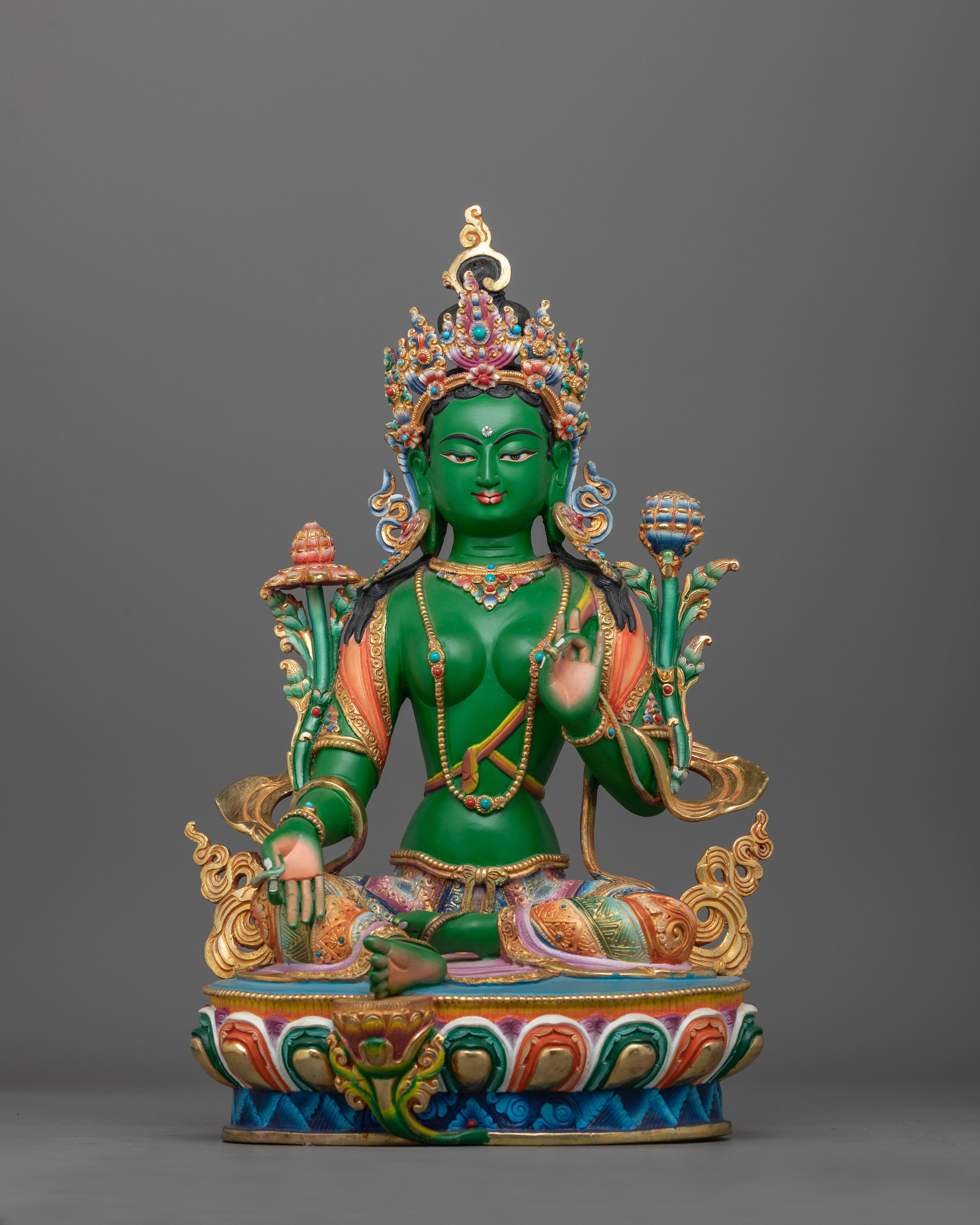 divine-green-tara-statue