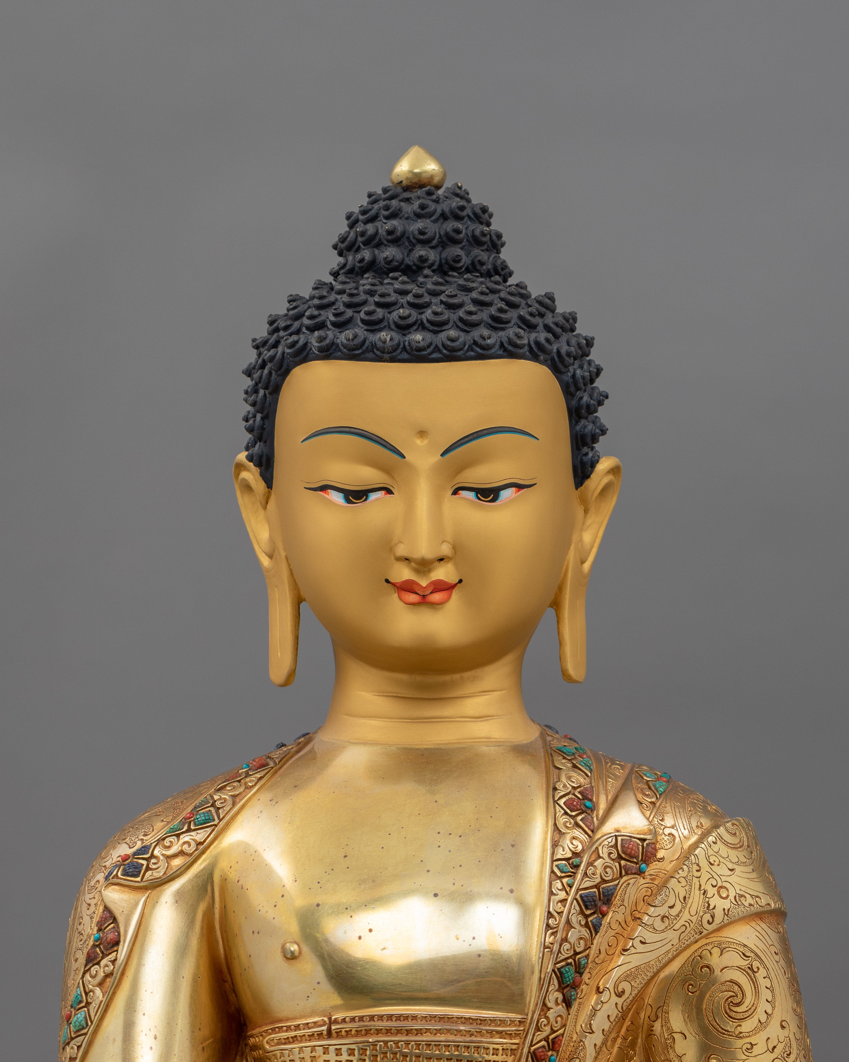 Shakyamuni Buddha with Ananda and Kashyapa | Symbol of Teaching and Compassion