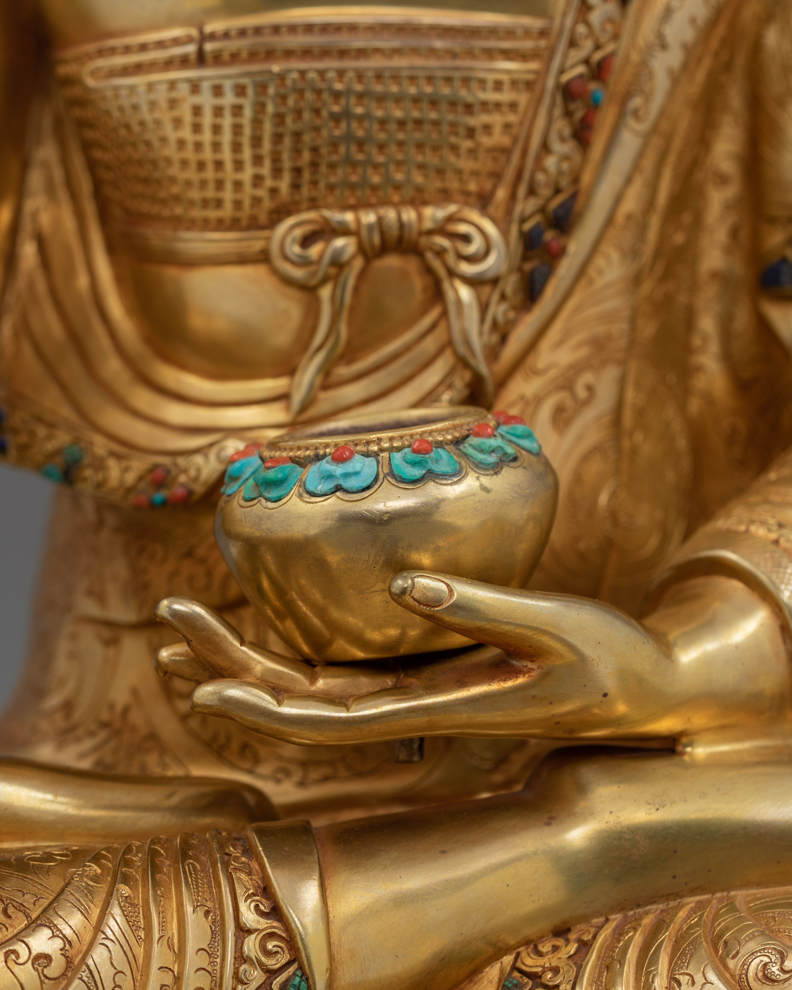 Shakyamuni Buddha with Ananda and Kashyapa | Symbol of Teaching and Compassion