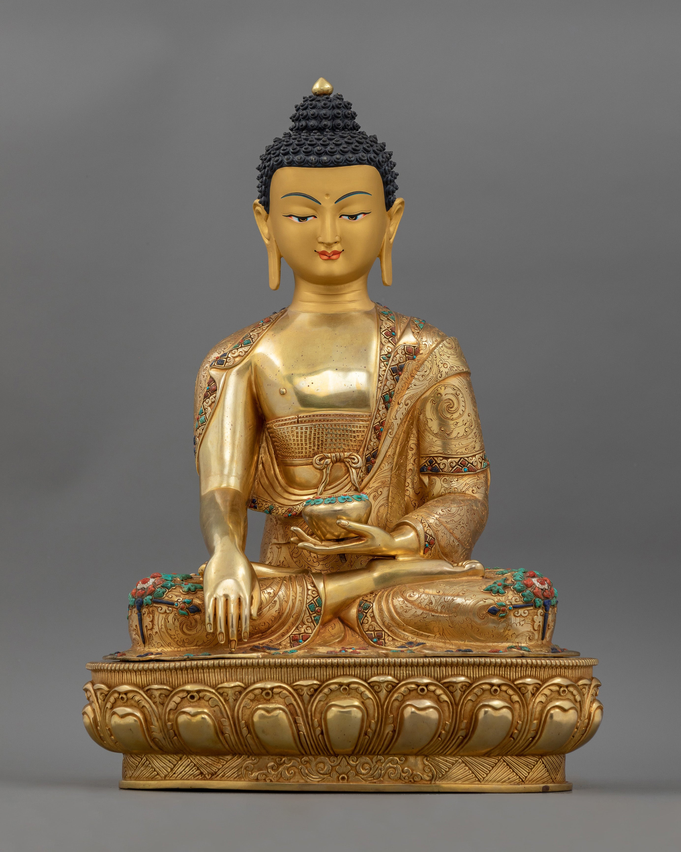 Shakyamuni Buddha with Ananda and Kashyapa | Symbol of Teaching and Compassion