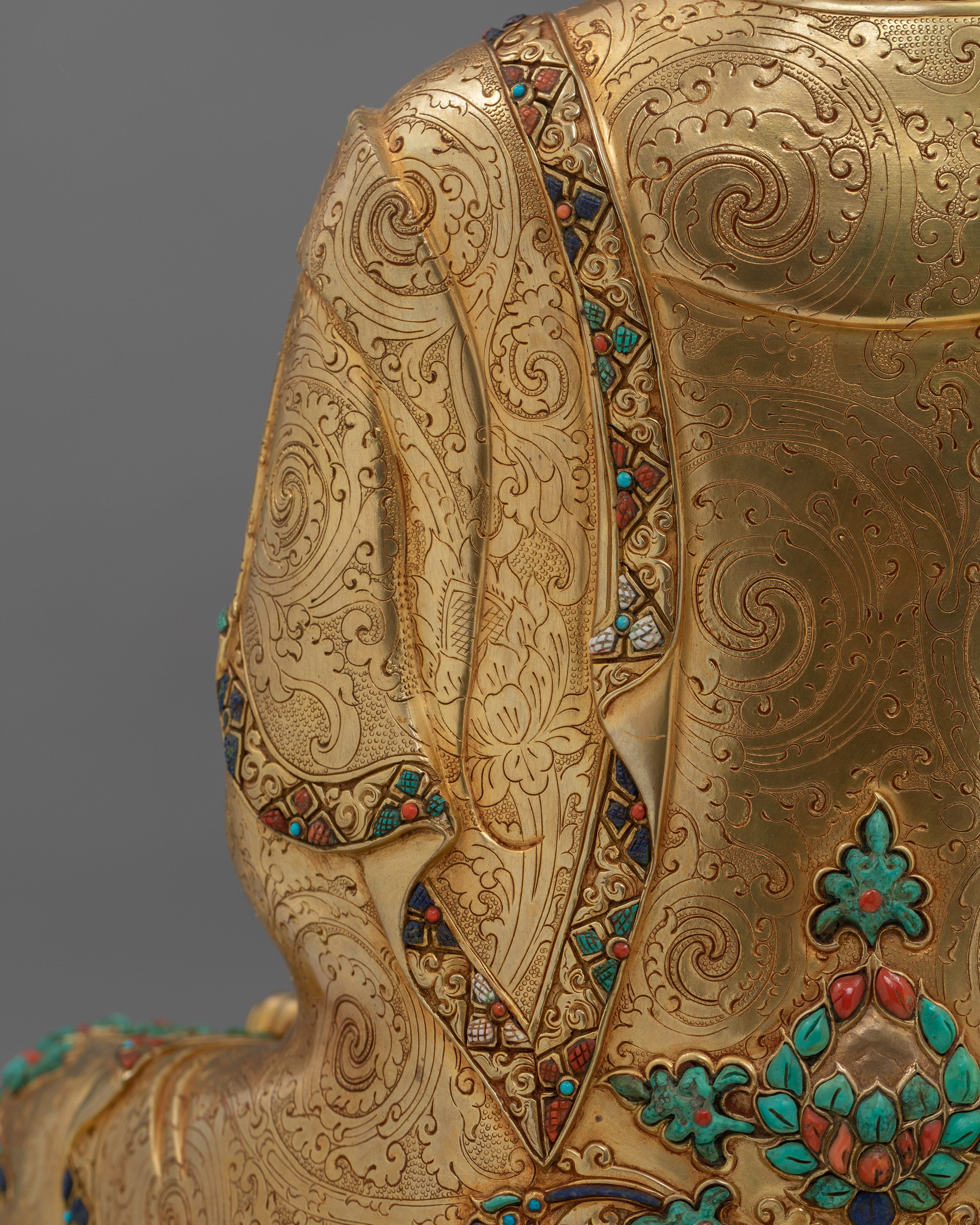 Shakyamuni Buddha with Ananda and Kashyapa | Symbol of Teaching and Compassion