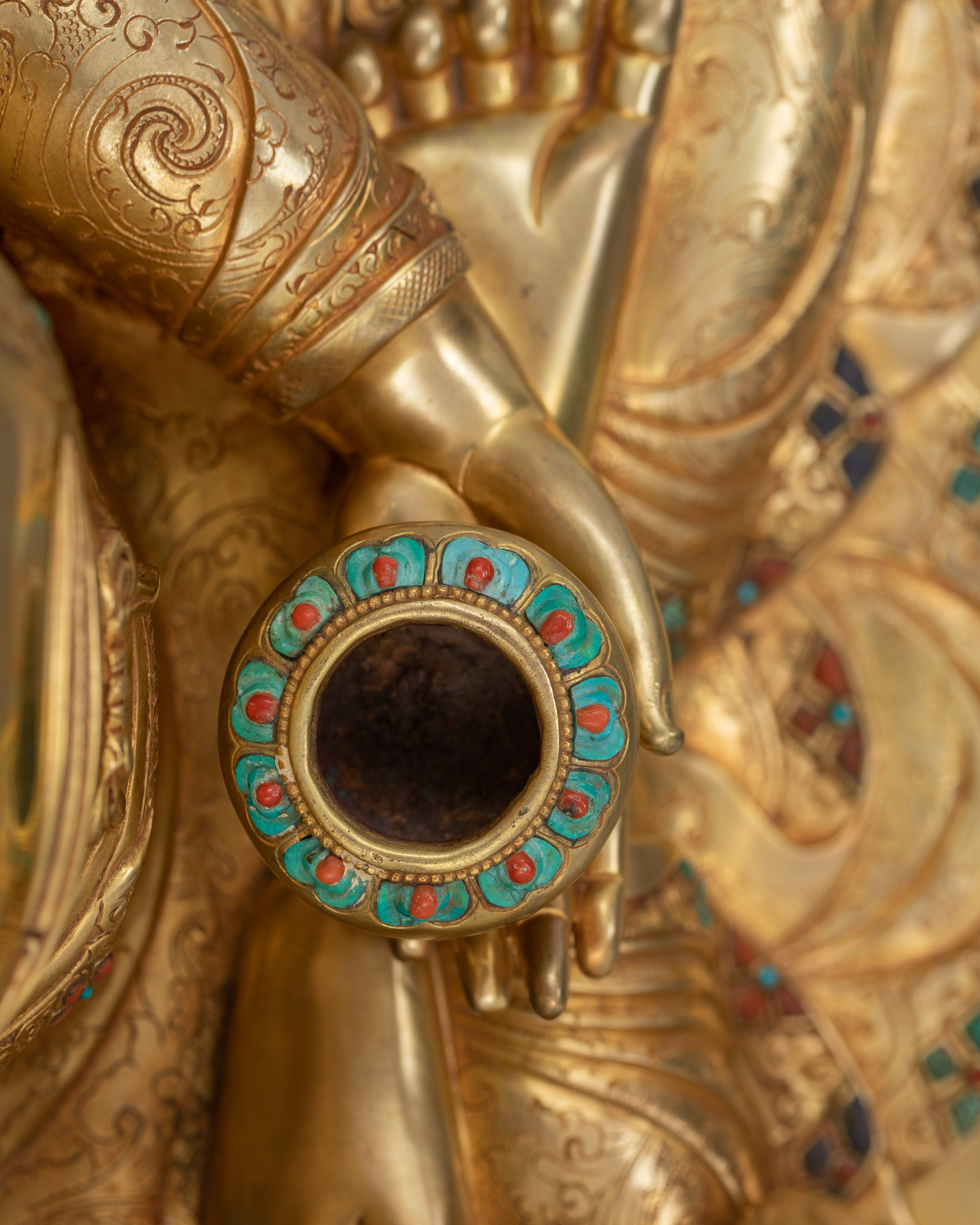 Shakyamuni Buddha with Ananda and Kashyapa | Symbol of Teaching and Compassion