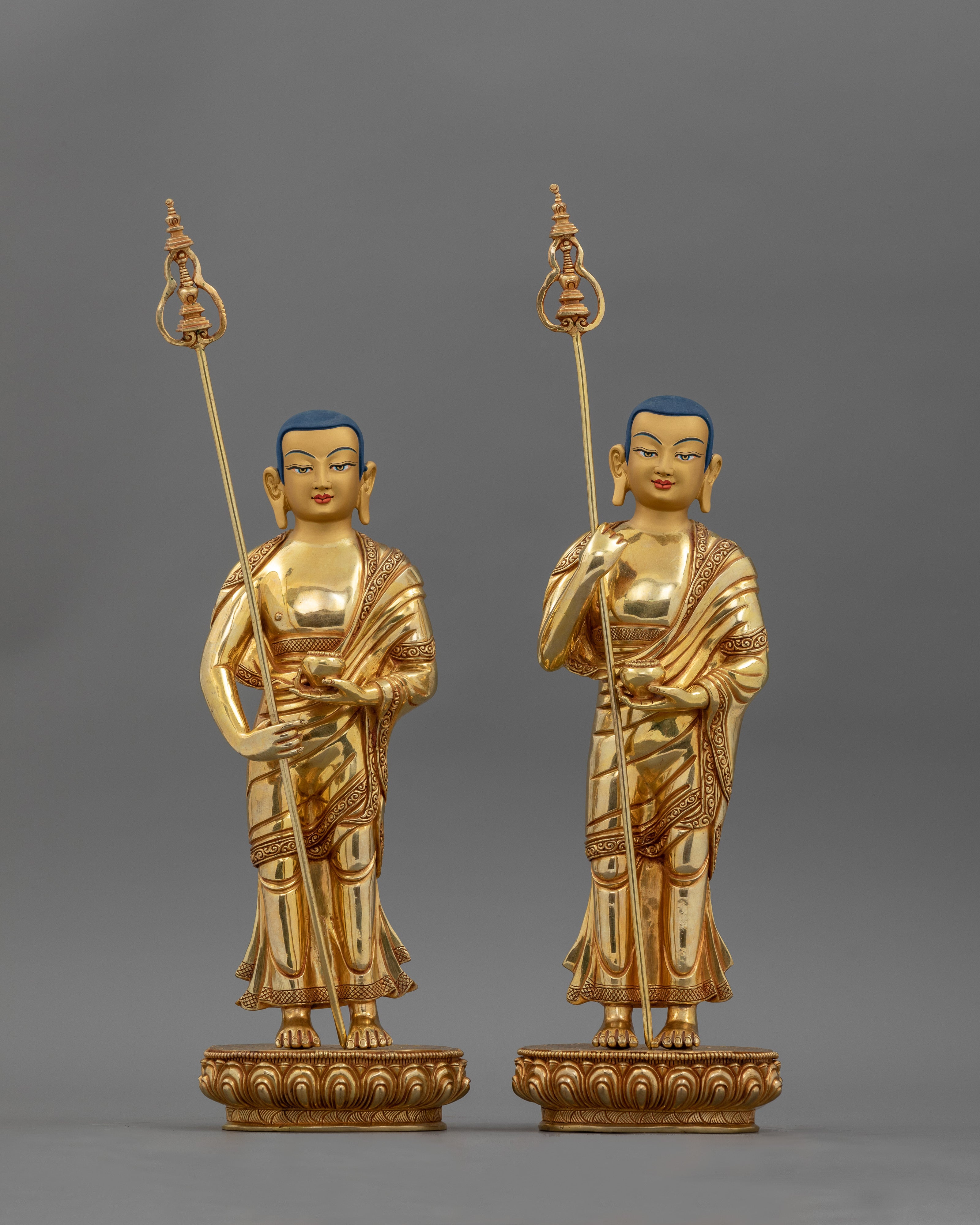 Shakyamuni Buddha with Ananda and Kashyapa | Symbol of Teaching and Compassion