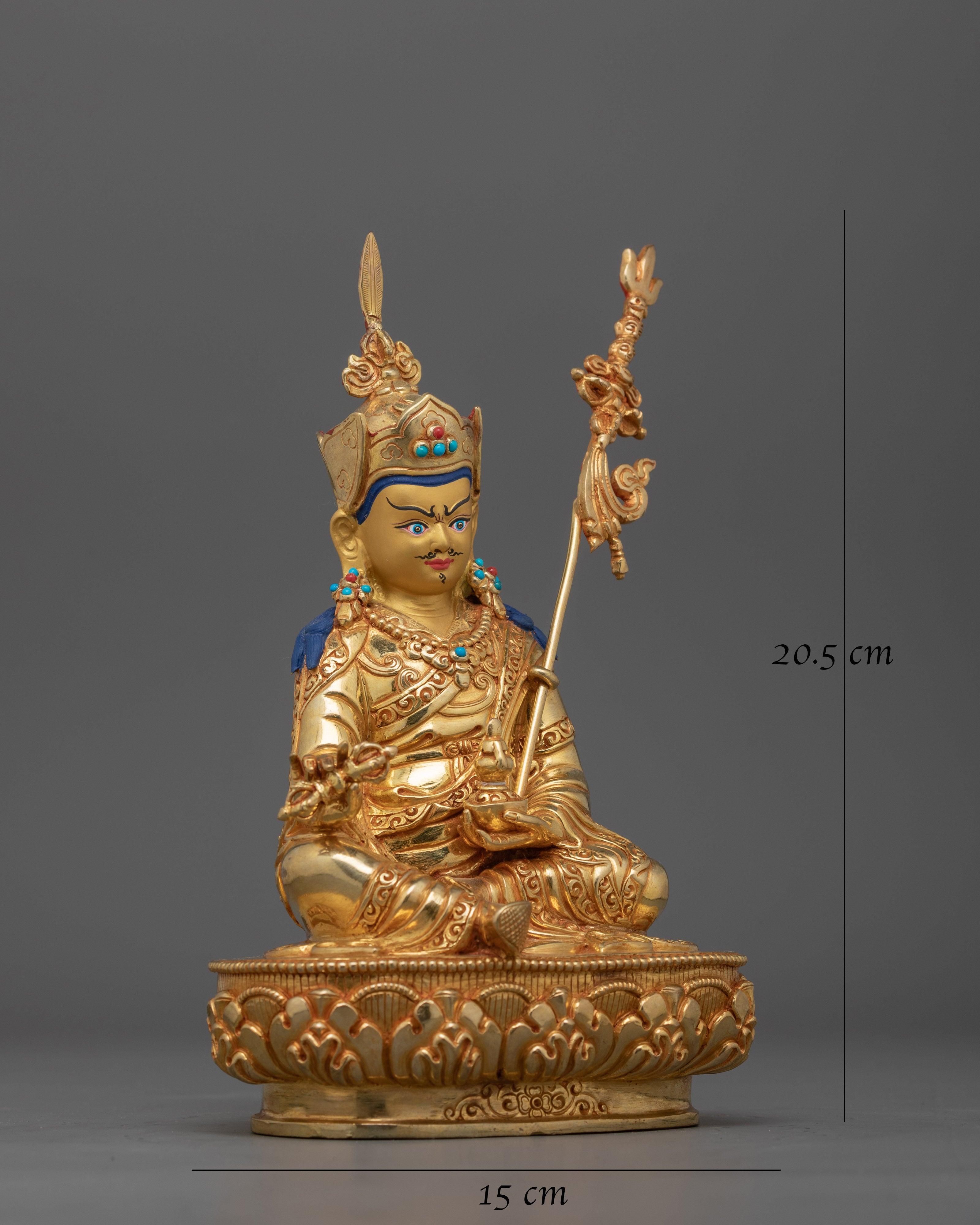 Hand-Carved Guru Rinpoche Statue
