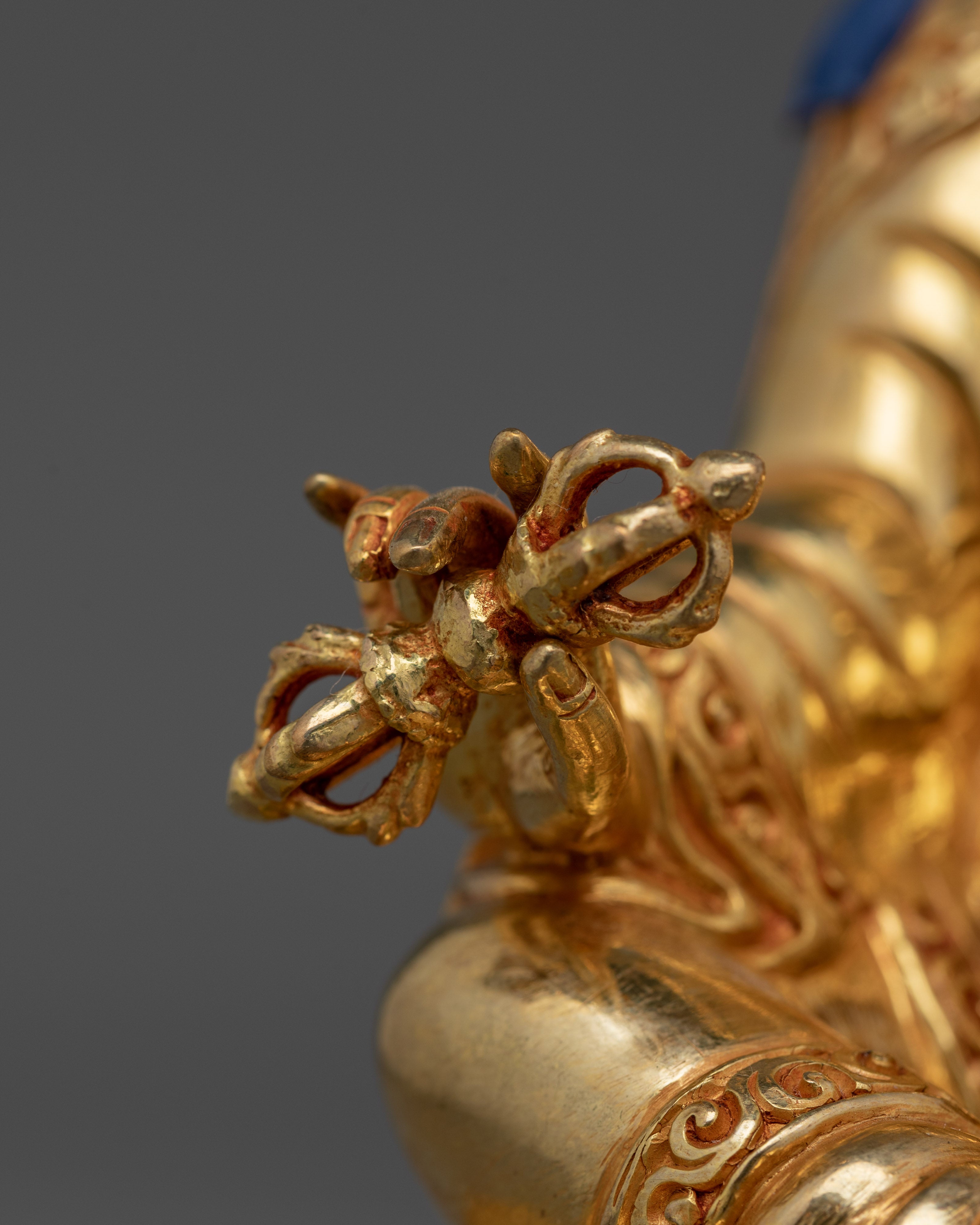 Lotus Born Guru Handcarved Rinpoche Statue Decor | Enlightenment and Spiritual Power