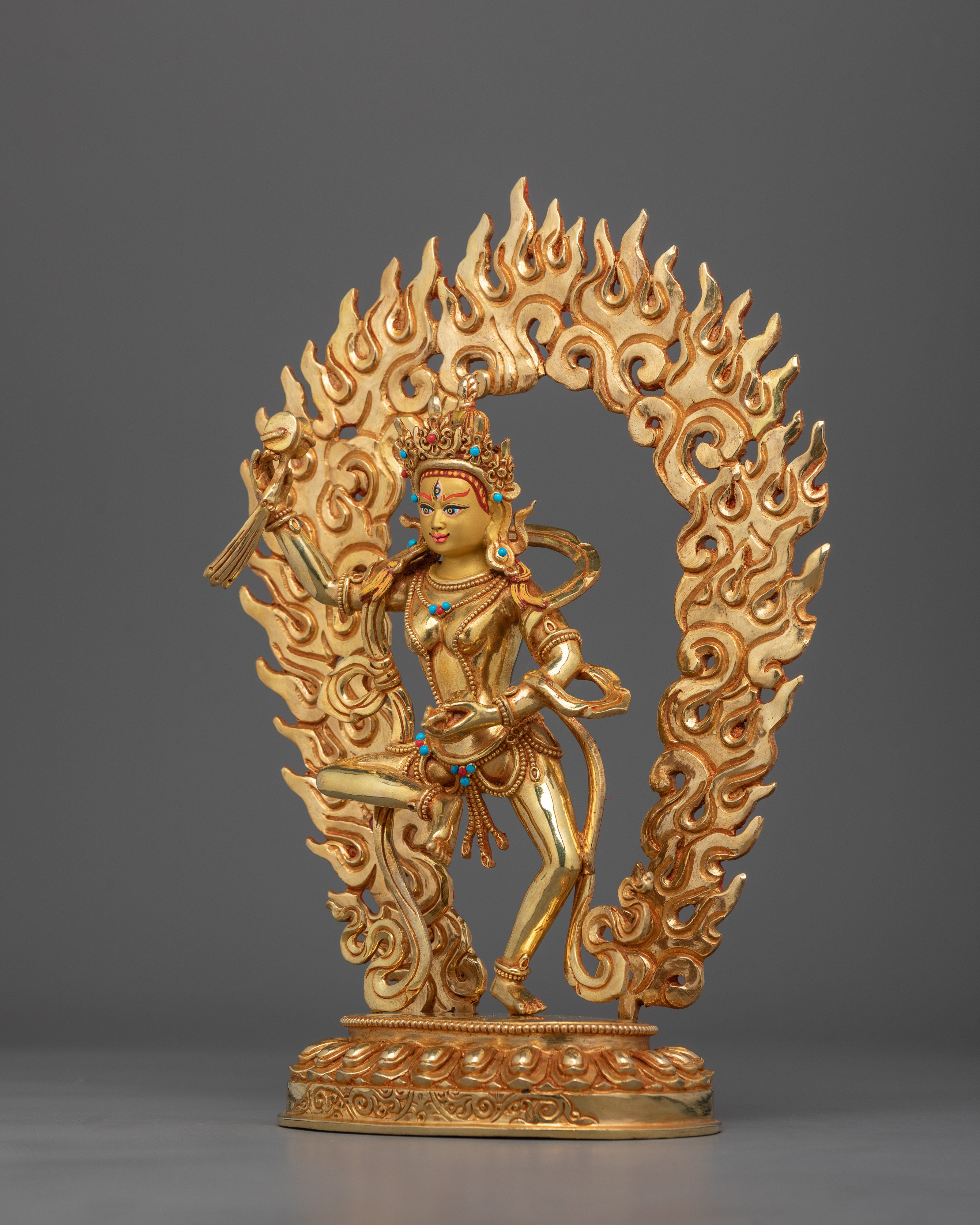 Tibetan Buddhist Female Yogini Machig Labdron Statue | Enlightened Wise Dakini