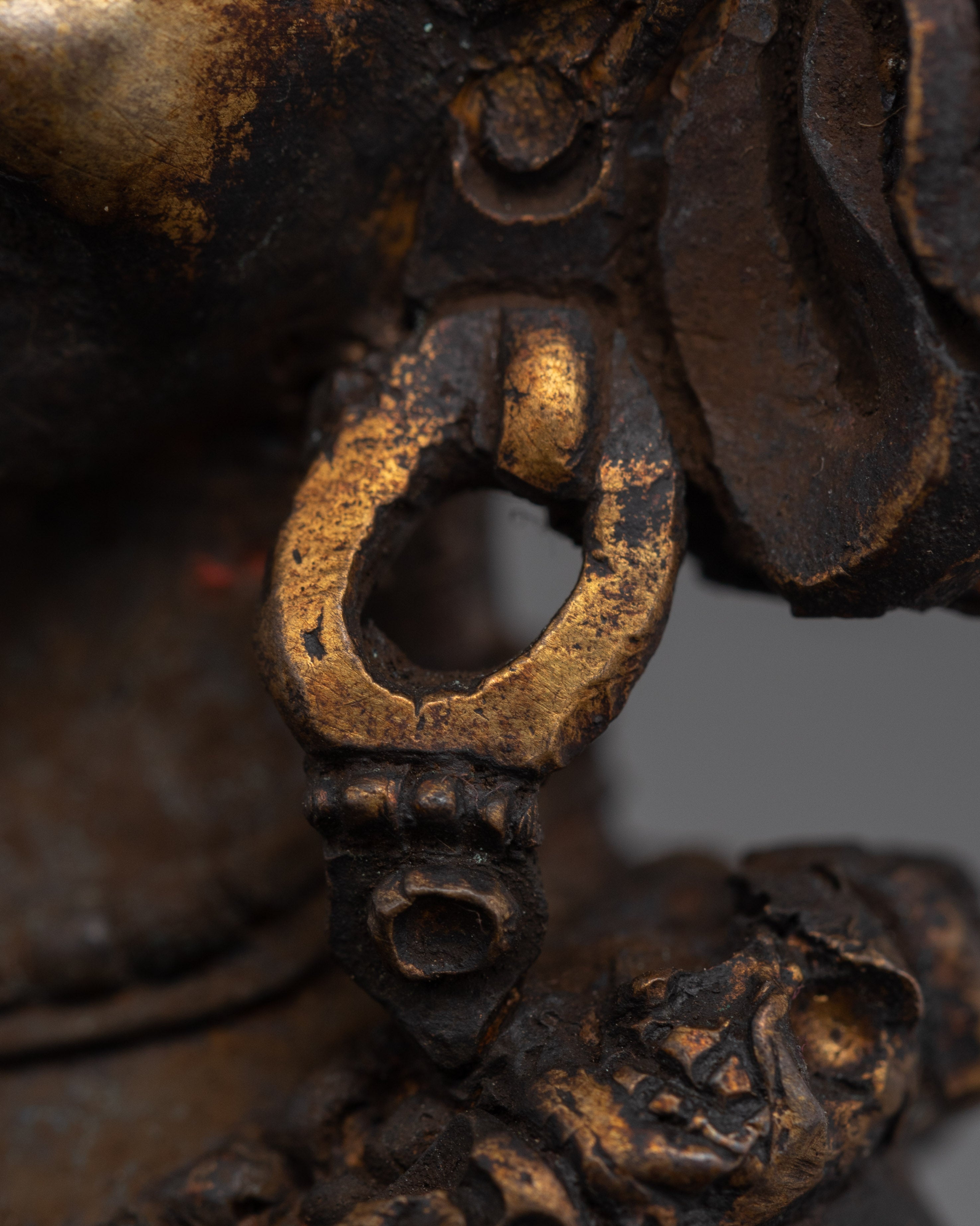 24K Gold Wrathful Vajrayogini Dakini Statue | Power and Transformation