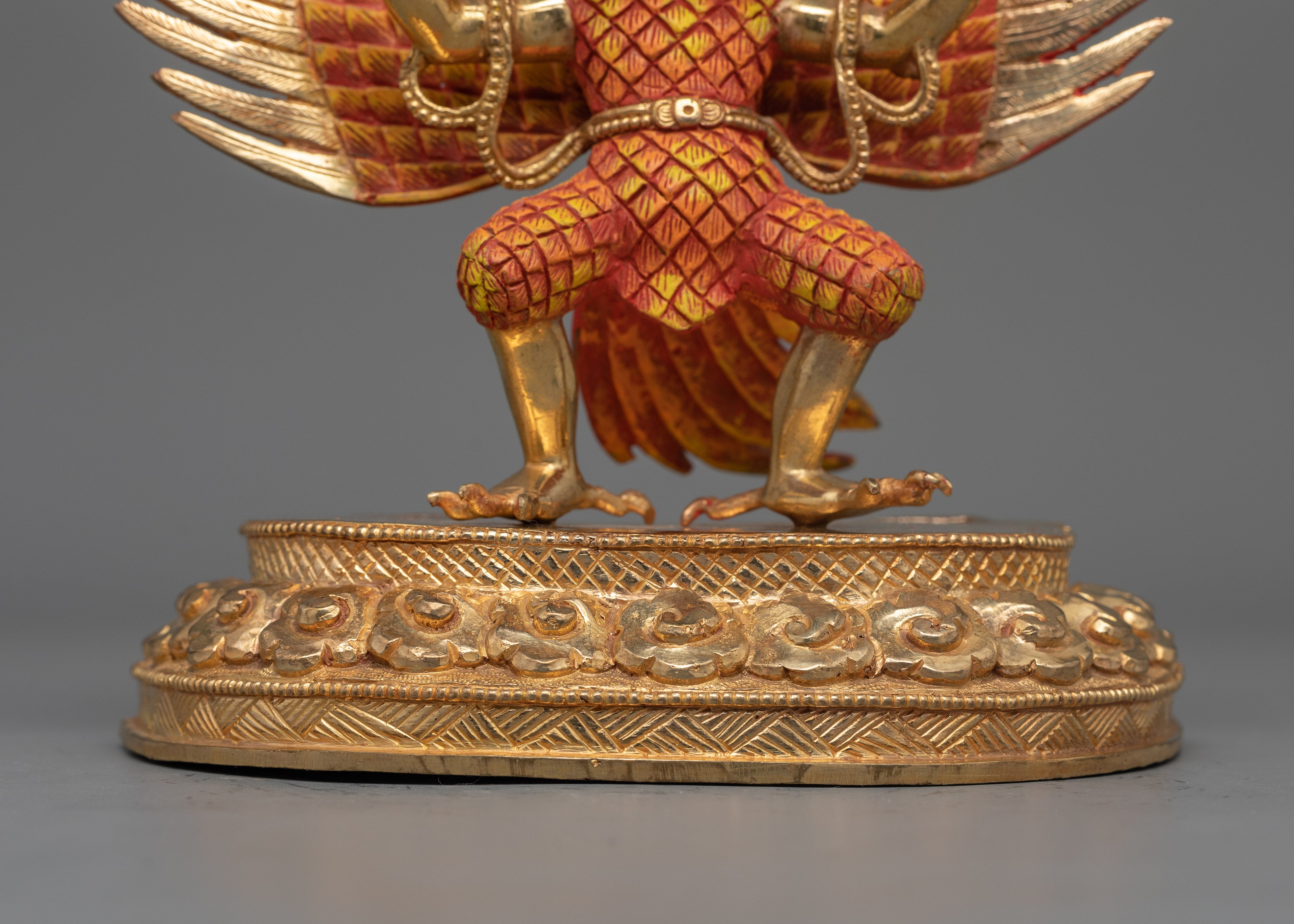 Traditional Hindu Deity Garuda Statue | Handcrafted Spiritual Artwork