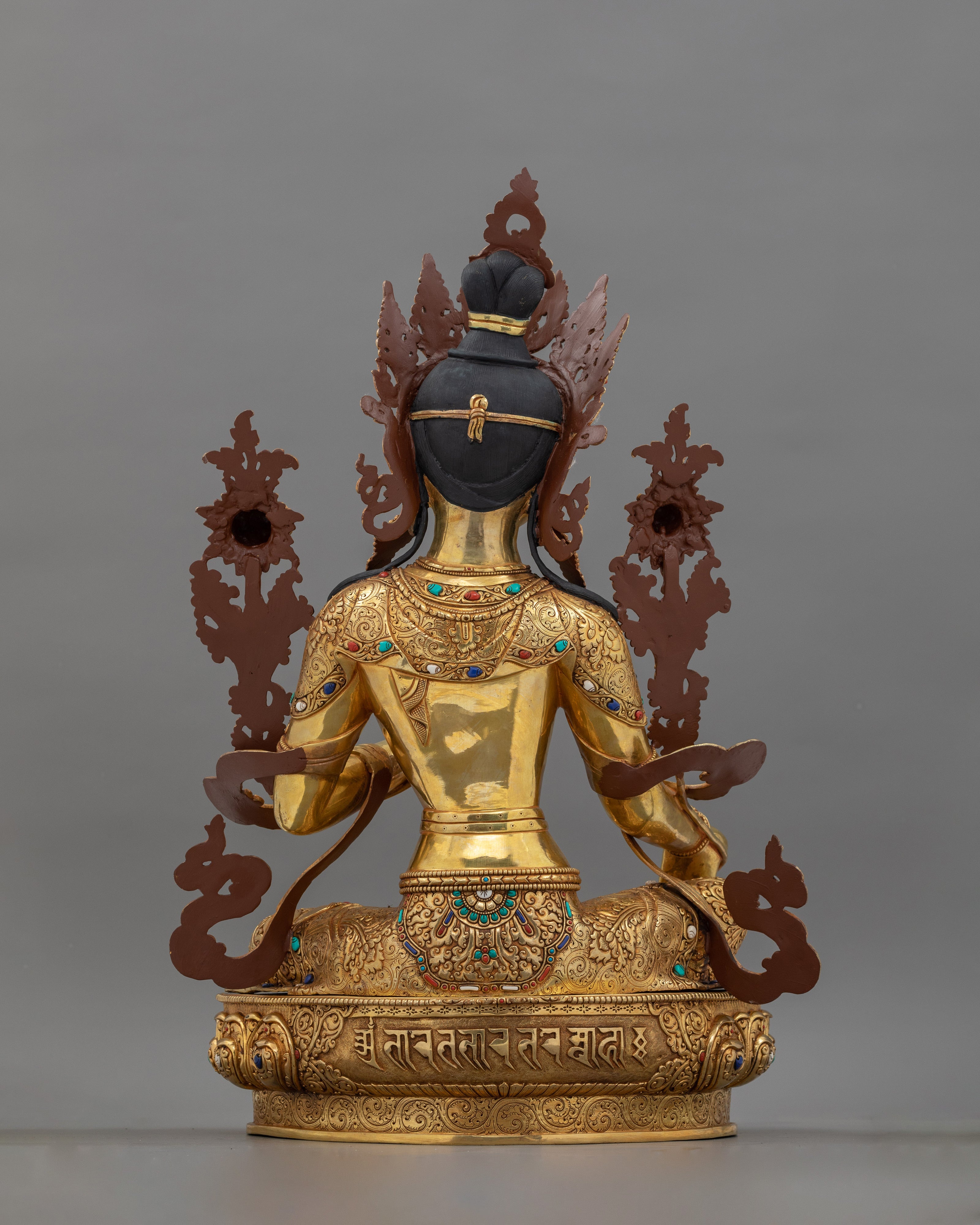 Sacred Five Bodhisattva Set Statue | Gold Gilded Buddhist Art