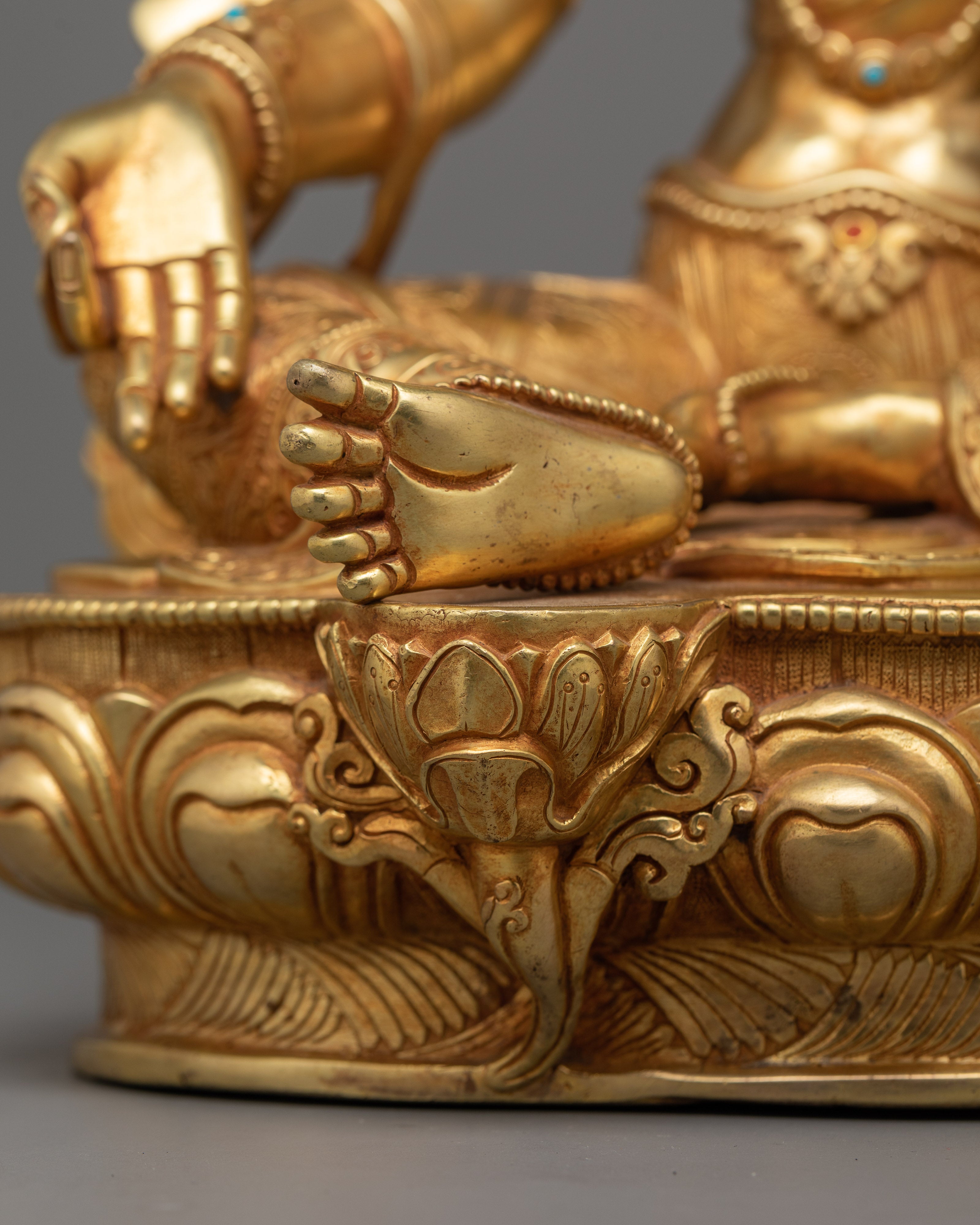 Green Tara Bodhisattva Goddess Statue | Compassionate Dharma Protector