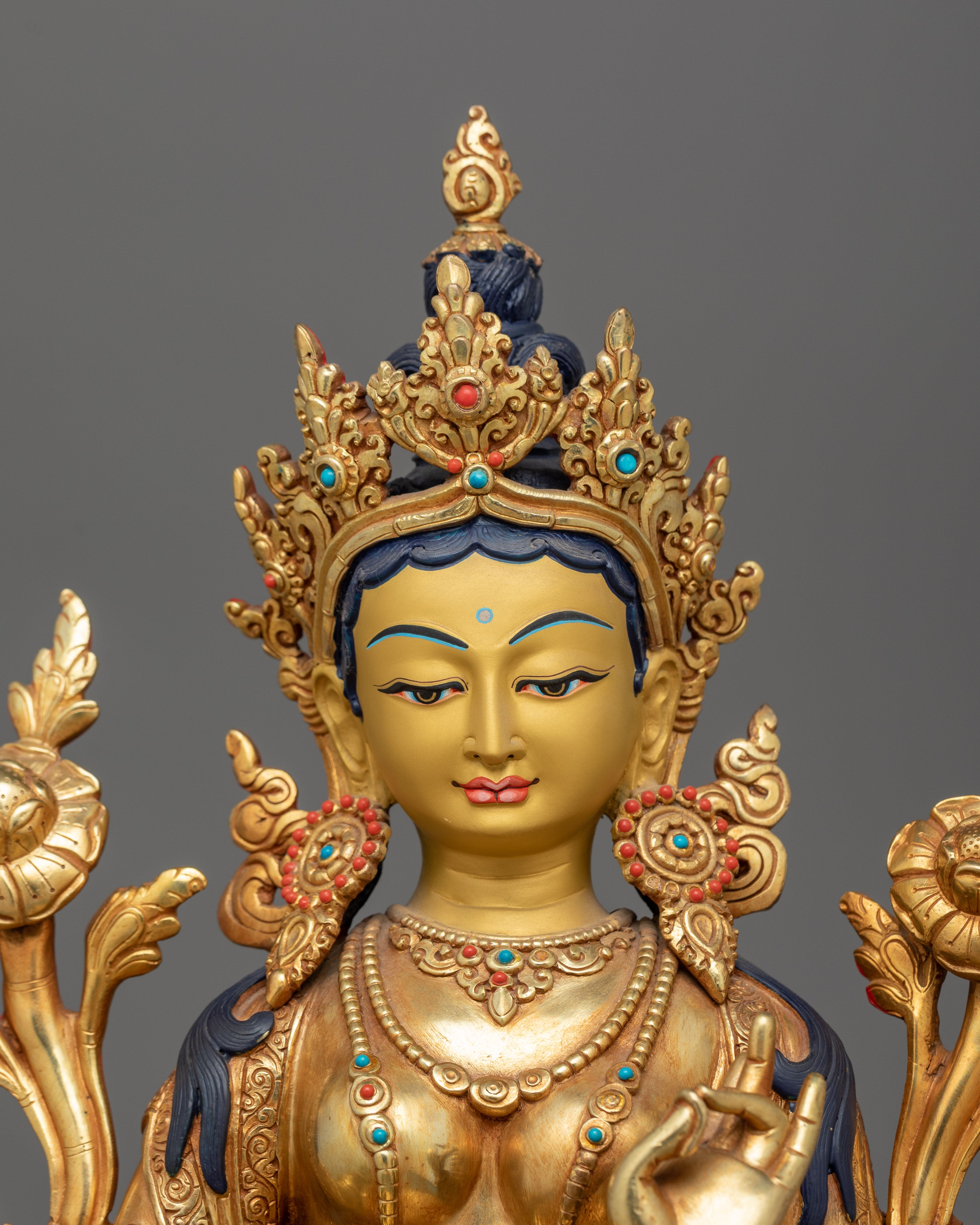 Green Tara Bodhisattva Goddess Statue | Compassionate Dharma Protector