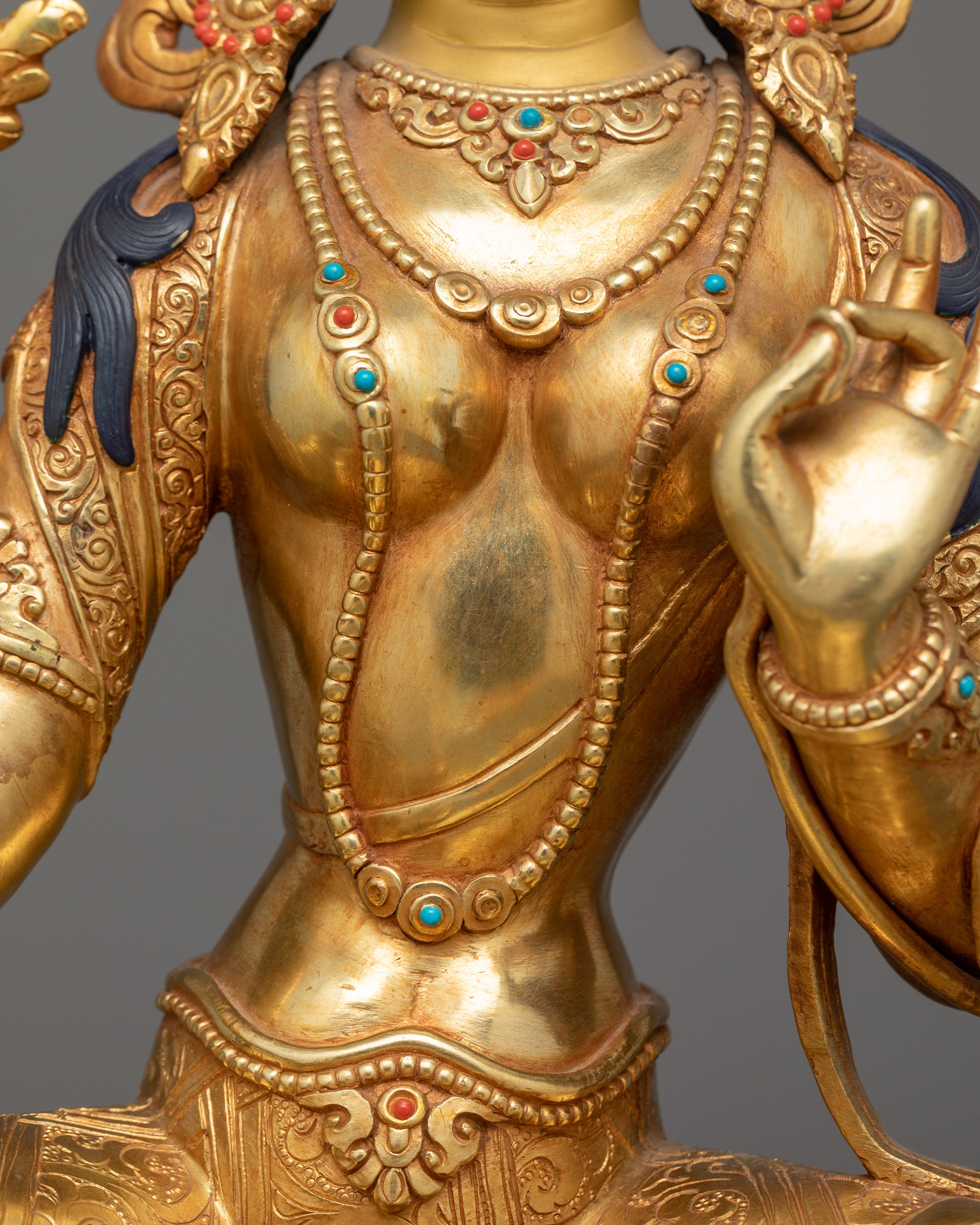 Green Tara Bodhisattva Goddess Statue | Compassionate Dharma Protector