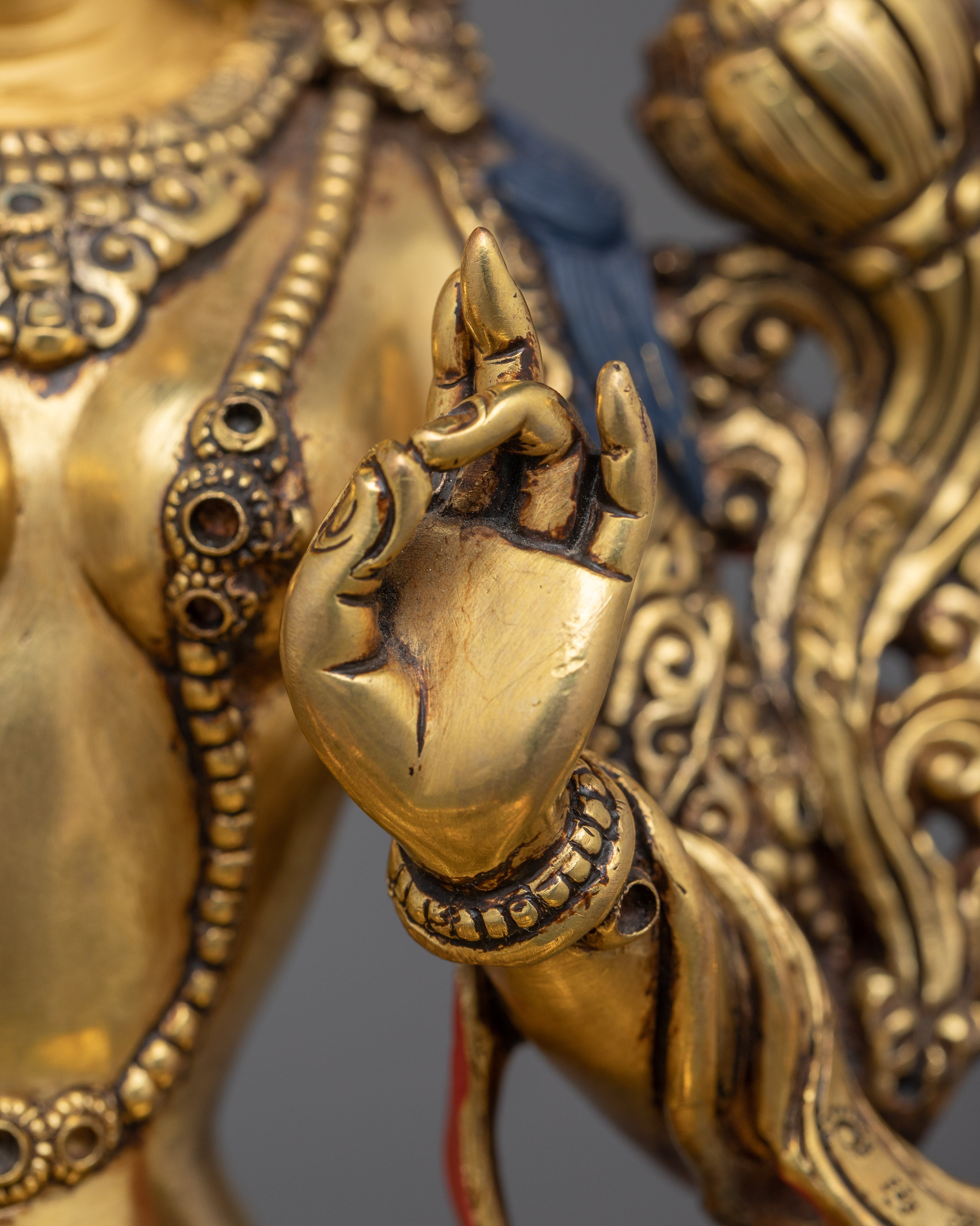 Compassionate Green Tara in Varada Mudra | Benevolent Blessing Statue