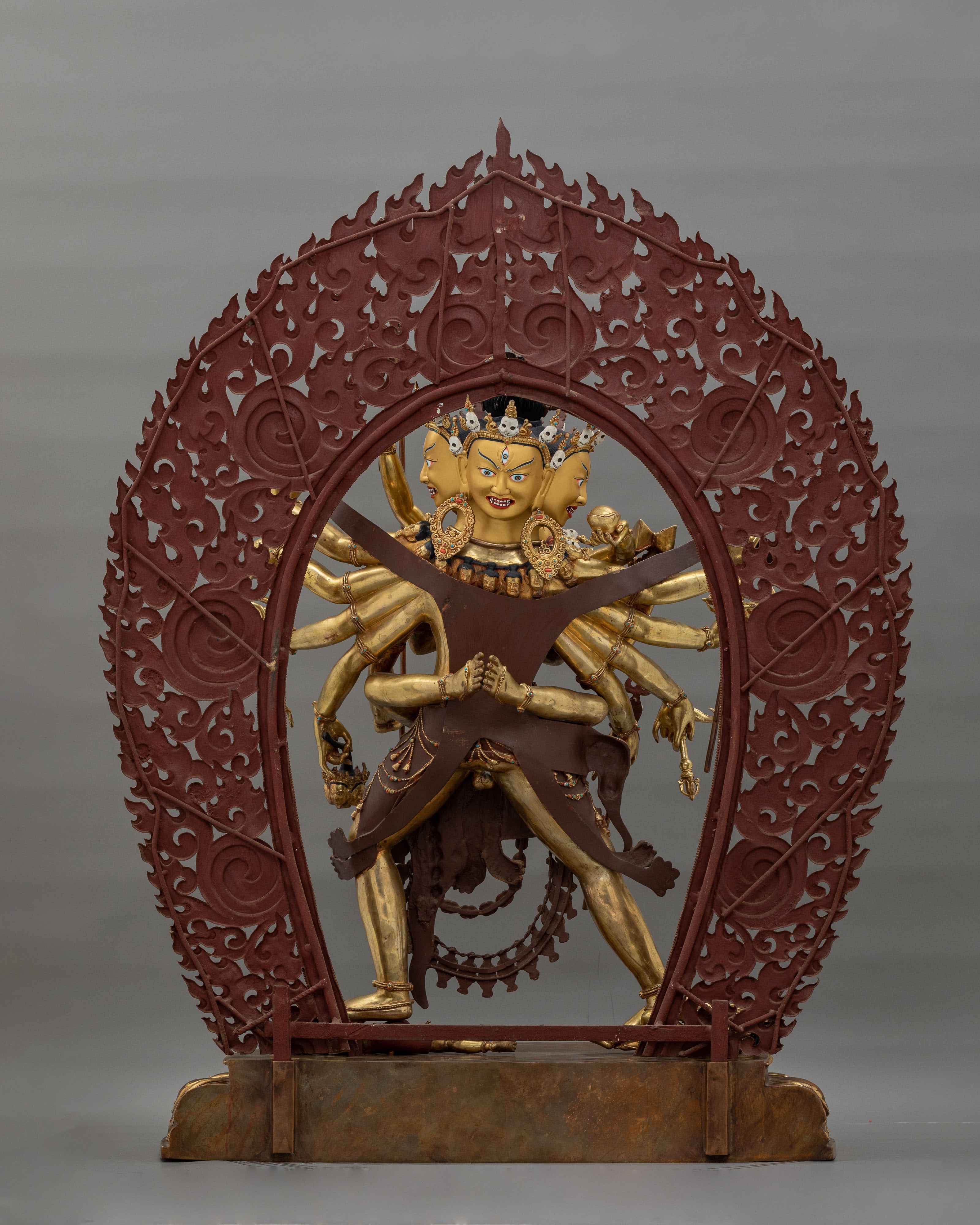 Yidam Chakrasamvara Dharma Buddha | Majestic Buddhist Deity Statue