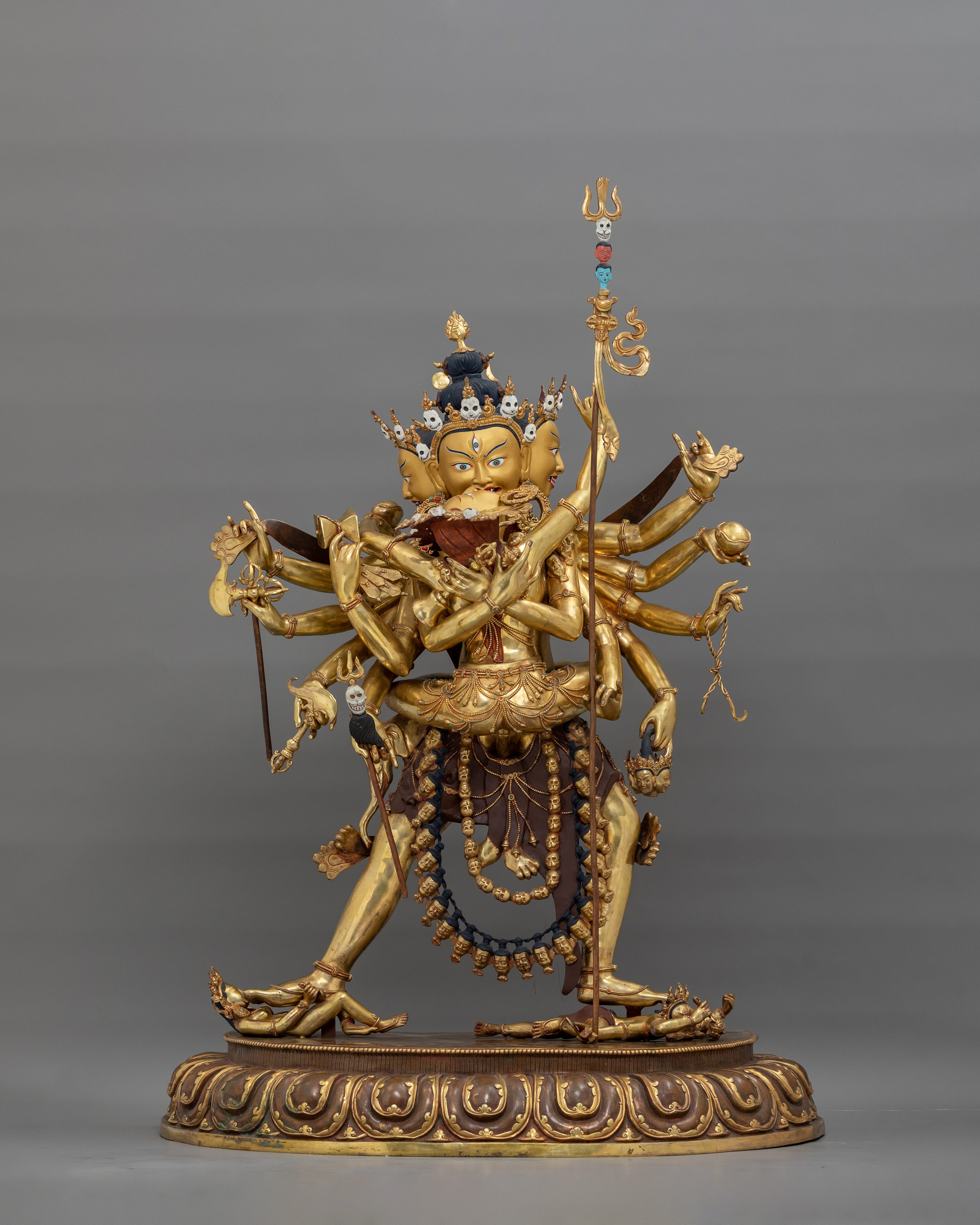 Yidam Chakrasamvara Dharma Buddha | Majestic Buddhist Deity Statue