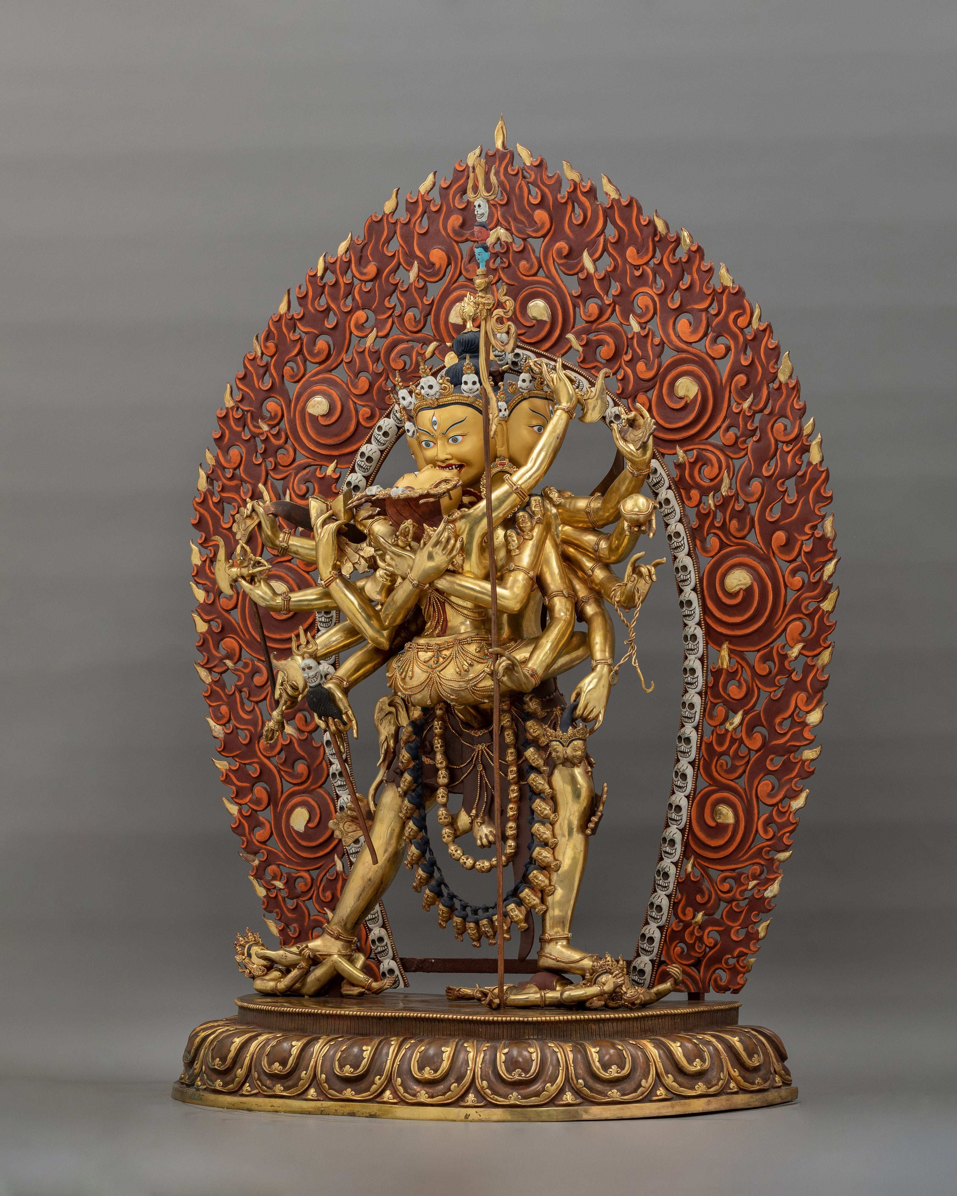Yidam Chakrasamvara Dharma Buddha | Majestic Buddhist Deity Statue