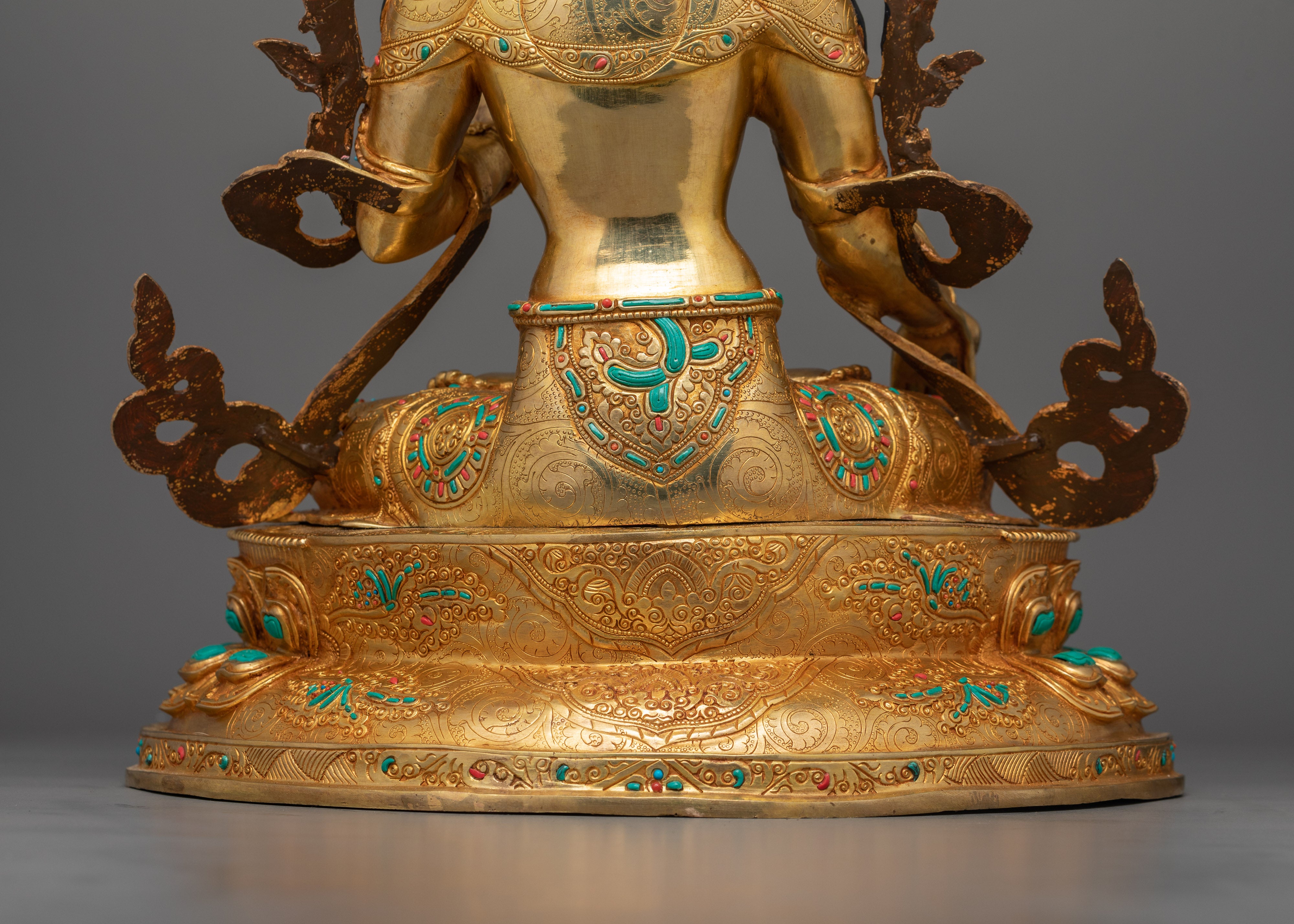 Handcarved White Tara Female Bodhisattva | Embodiment of Healing and Compassion