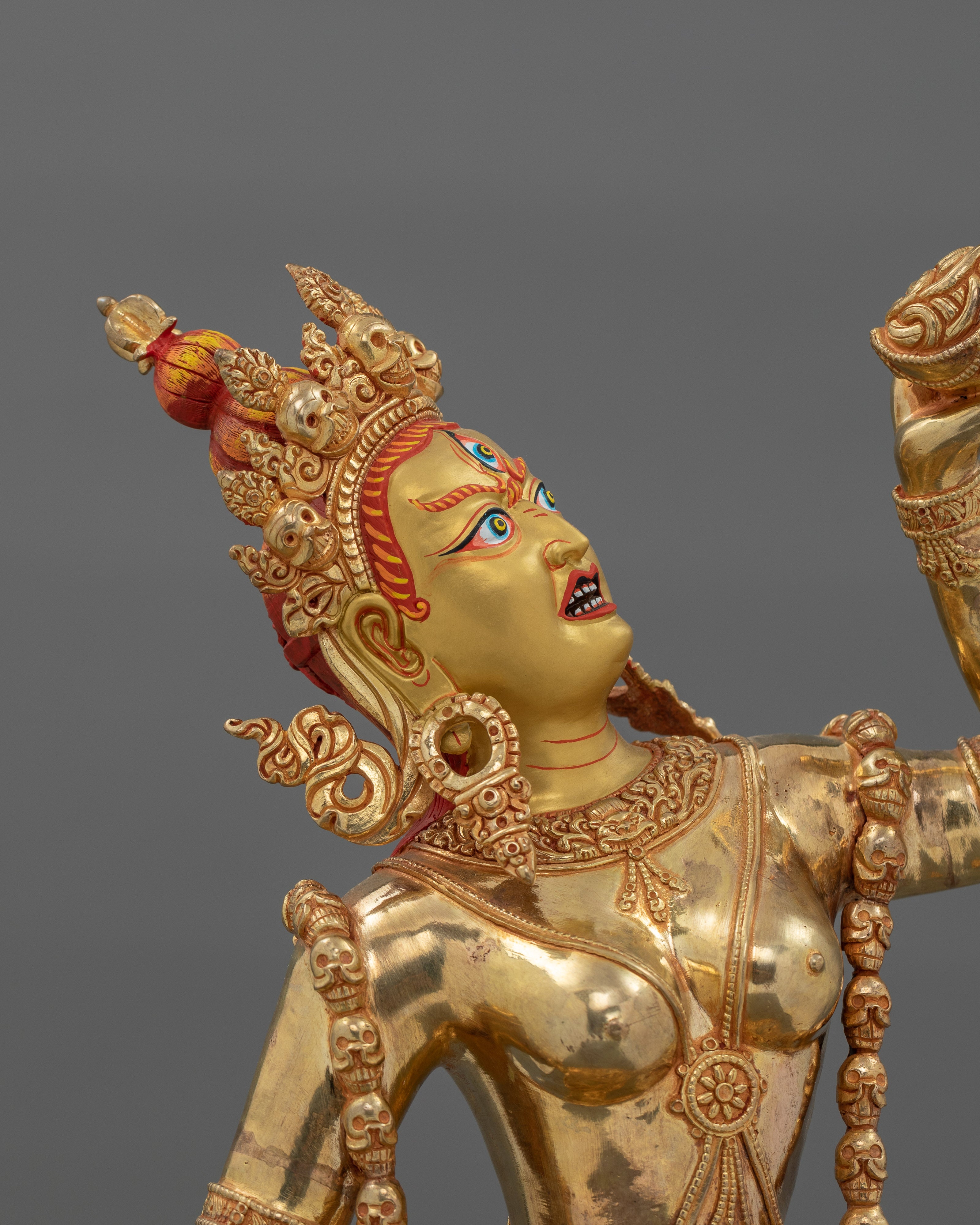 Handcarved Tibetan Buddhism Vajrayogini Statue | Goddess of Tantric Wisdom