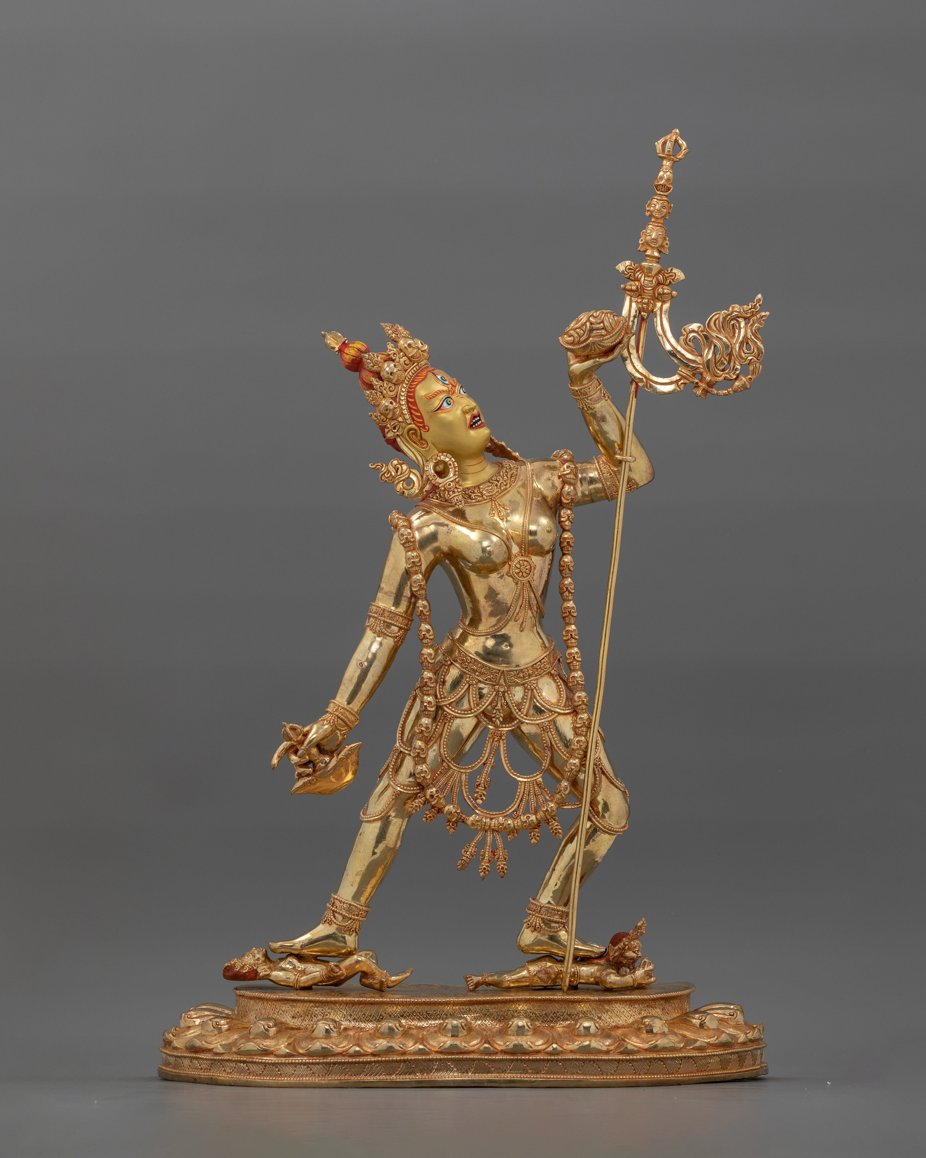 Handcarved Tibetan Buddhism Vajrayogini Statue | Goddess of Tantric Wisdom