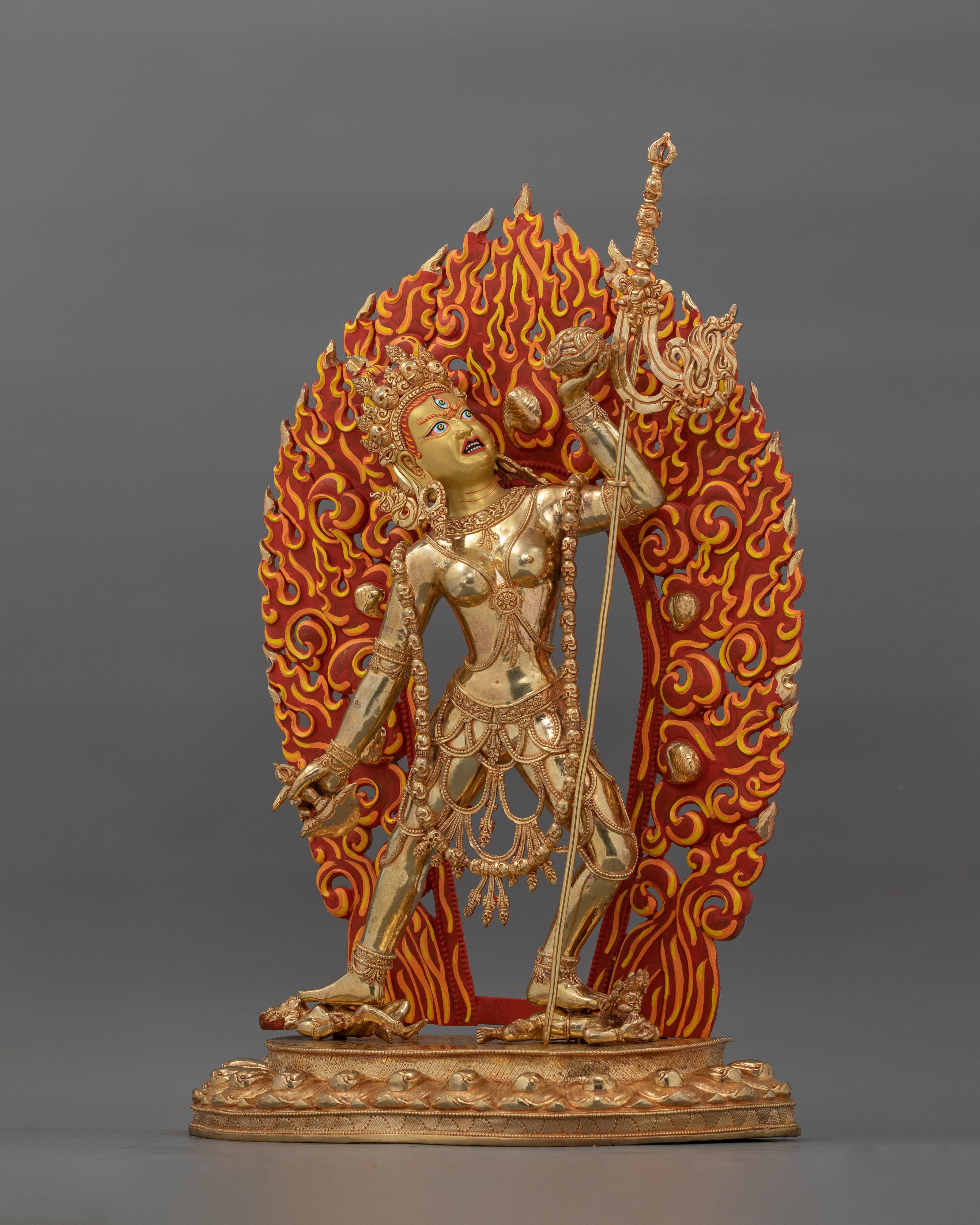 Handcarved Tibetan Buddhism Vajrayogini Statue | Goddess of Tantric Wisdom