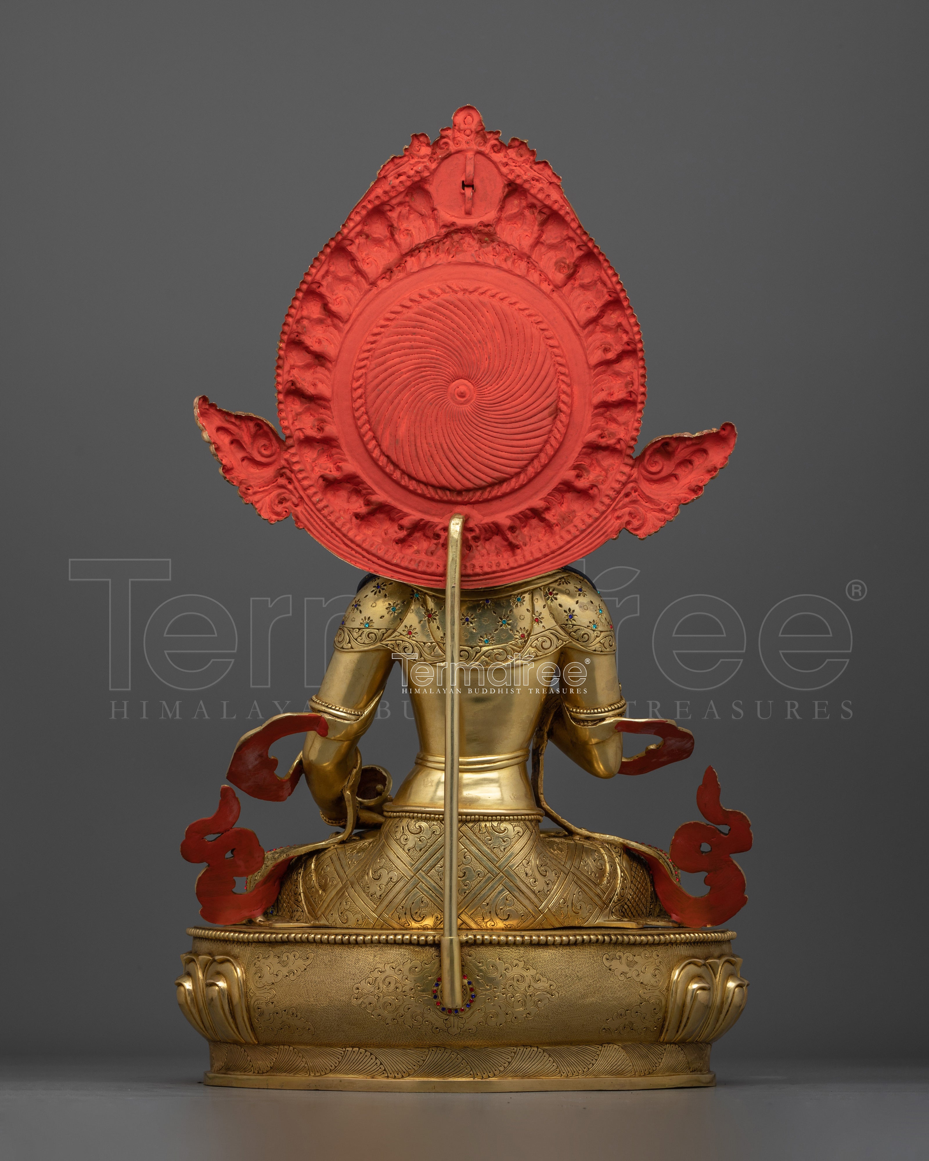 Vajrasattva Buddhist Deity Statue | 24K Gold Gilded Tibetan Sculpture