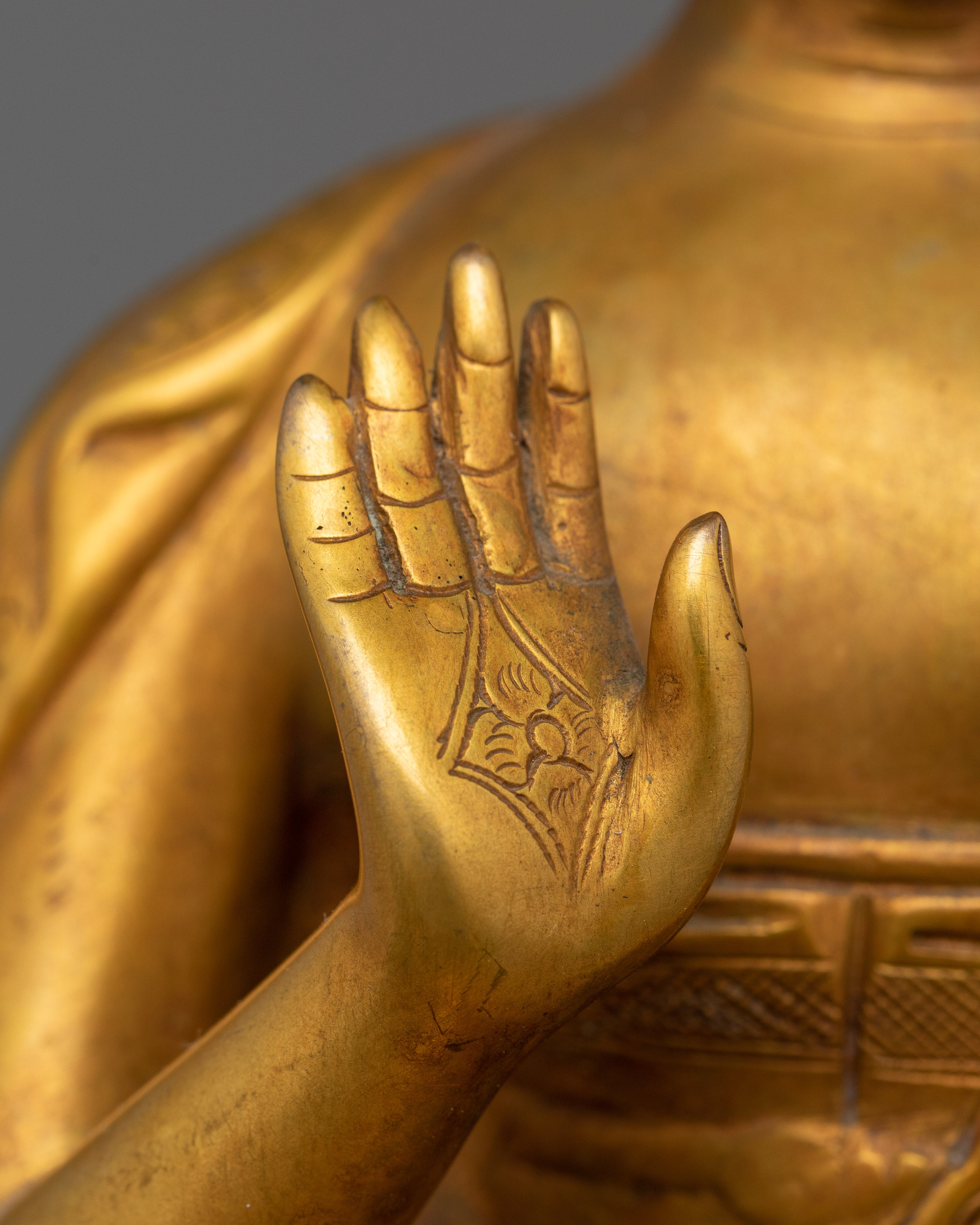 Enlightened Five Dhyani Buddha Set Statue | 24K Gold Gilded Tibetan Copper Statues