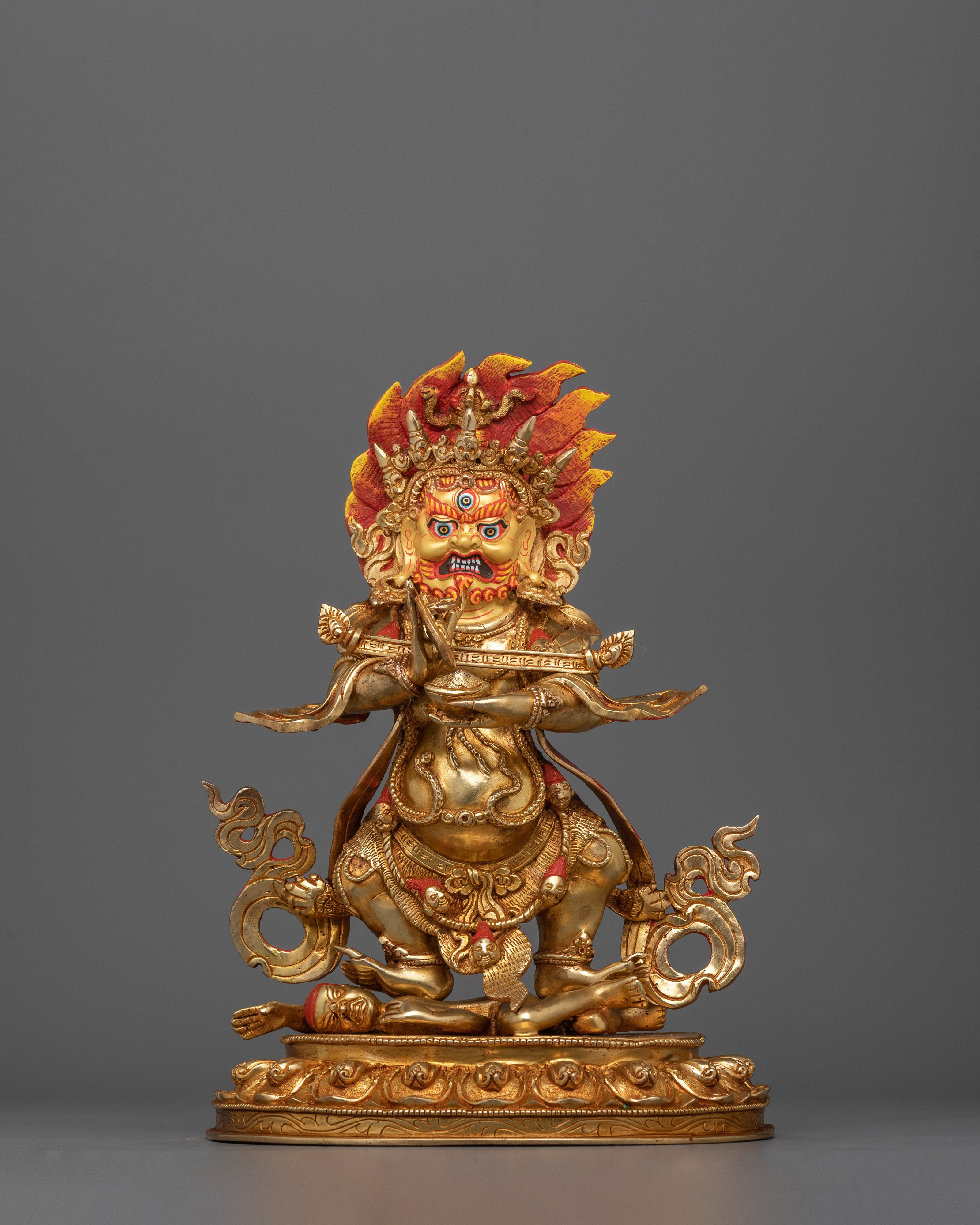 Wrathful Sakya Mahakala Figure | Protector of Wisdom and Compassion