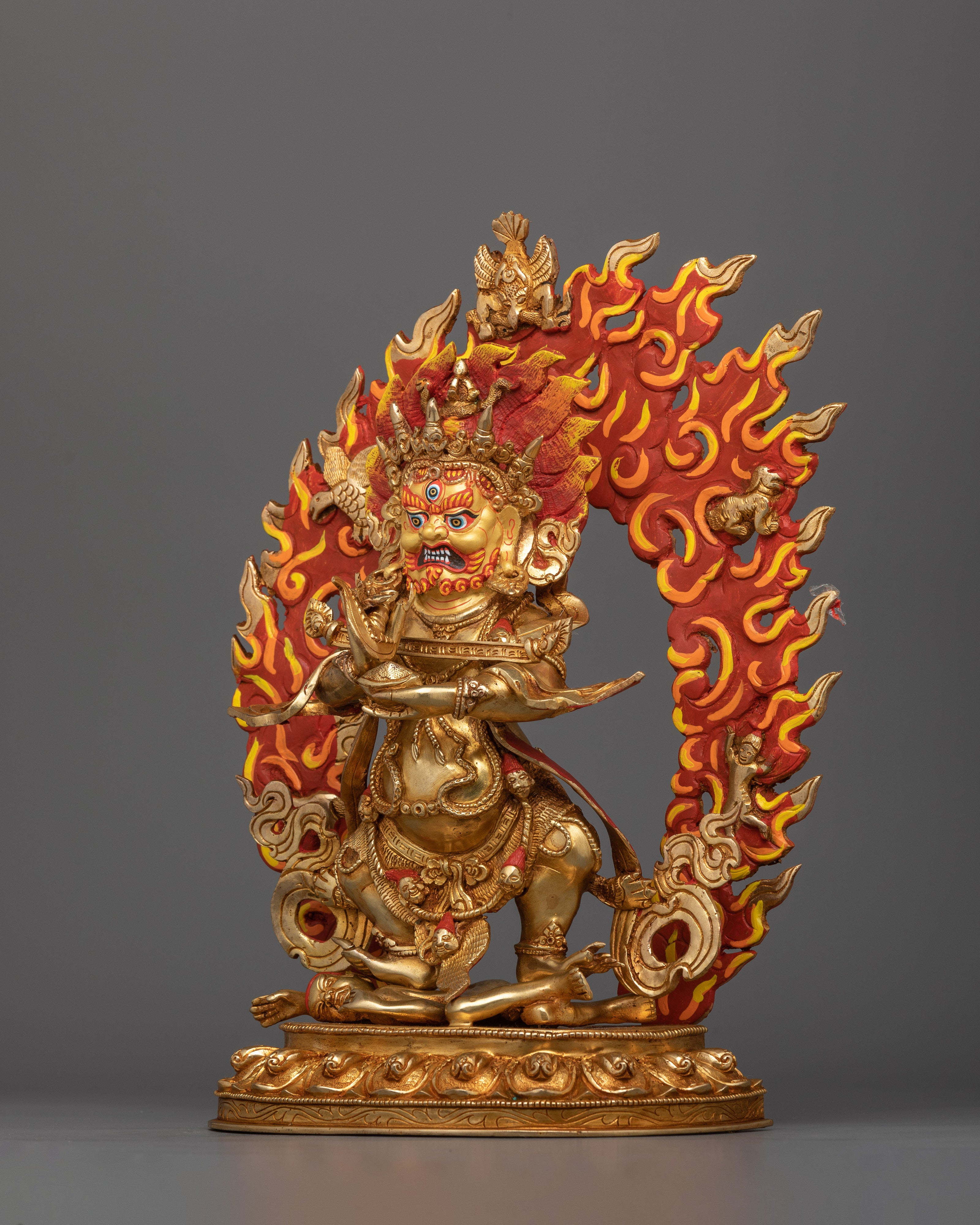 Wrathful Sakya Mahakala Figure | Protector of Wisdom and Compassion