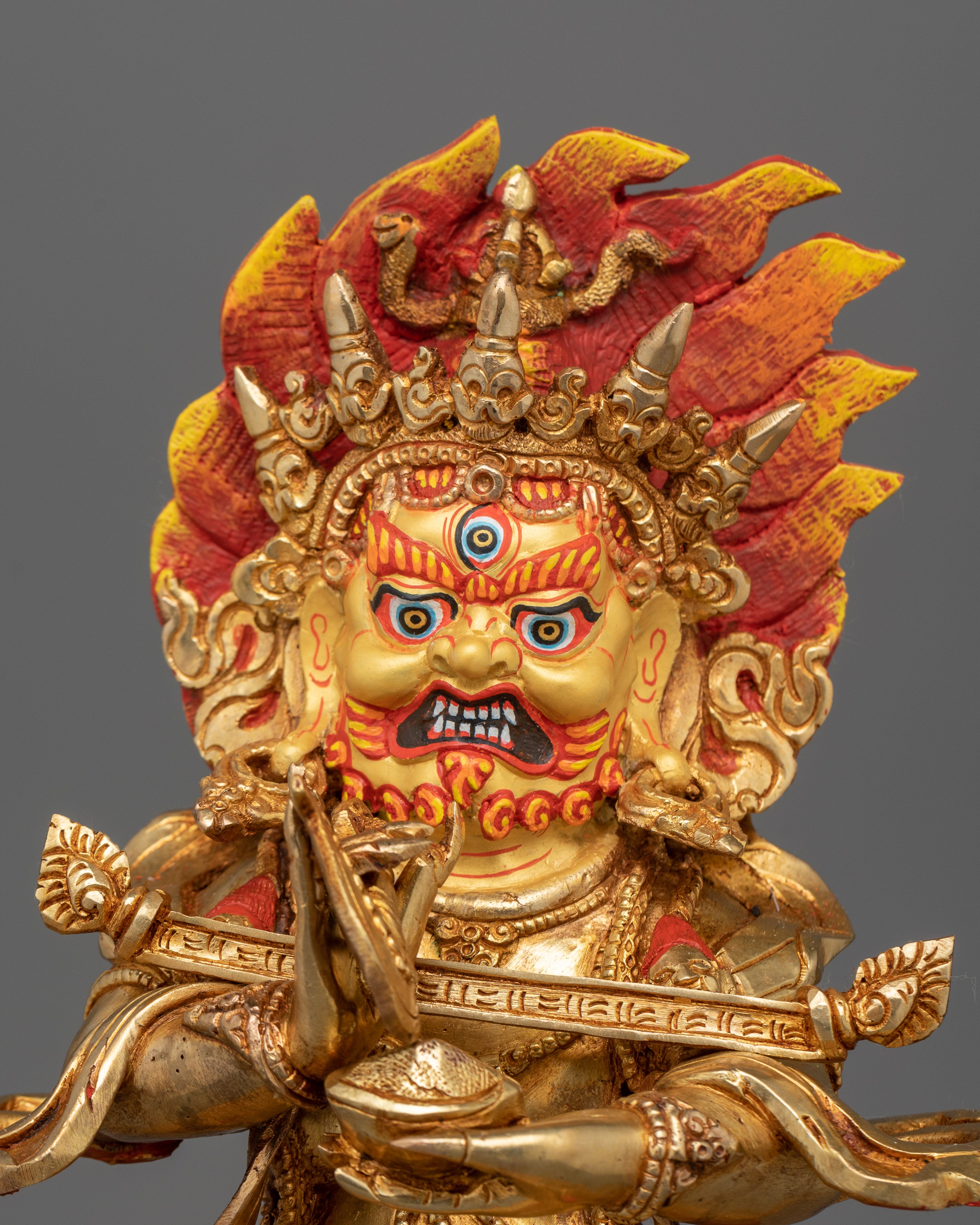 Wrathful Sakya Mahakala Figure | Protector of Wisdom and Compassion