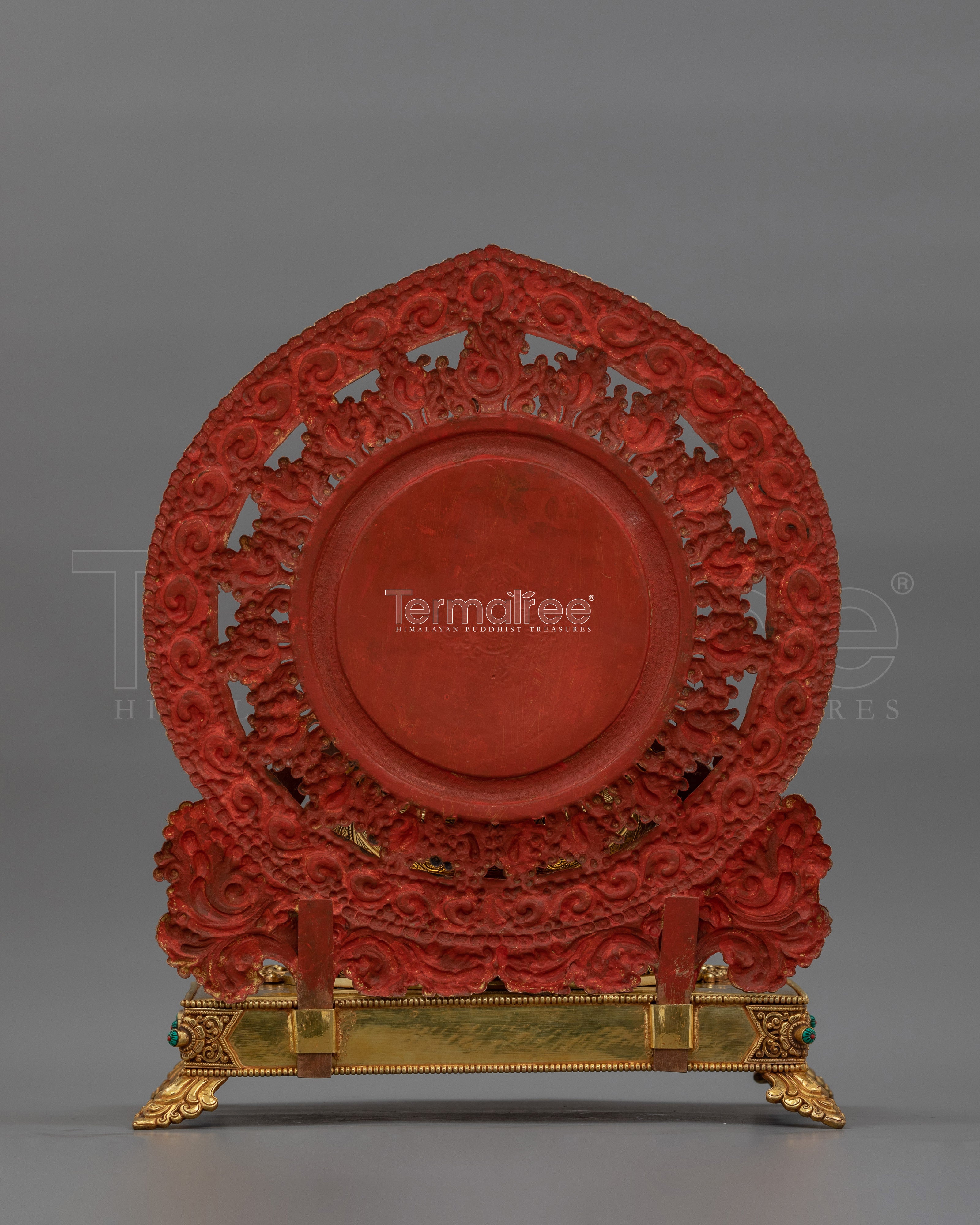 24K Gold Gilded Dzambhala Rituals Figure | The Wealth Deity of Prosperity