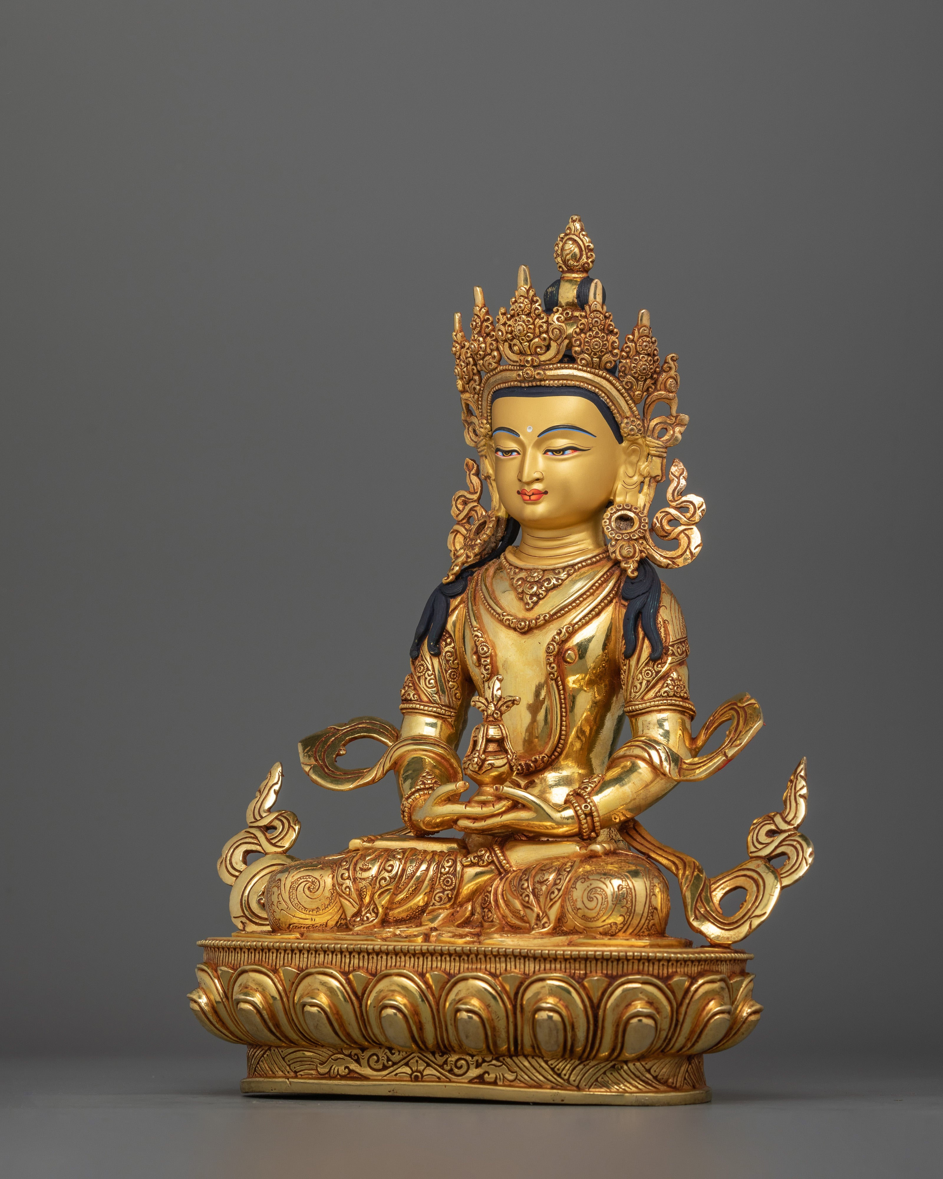 Serene Amitayus Tibetan Buddha Statue | The Infinite Life Deity