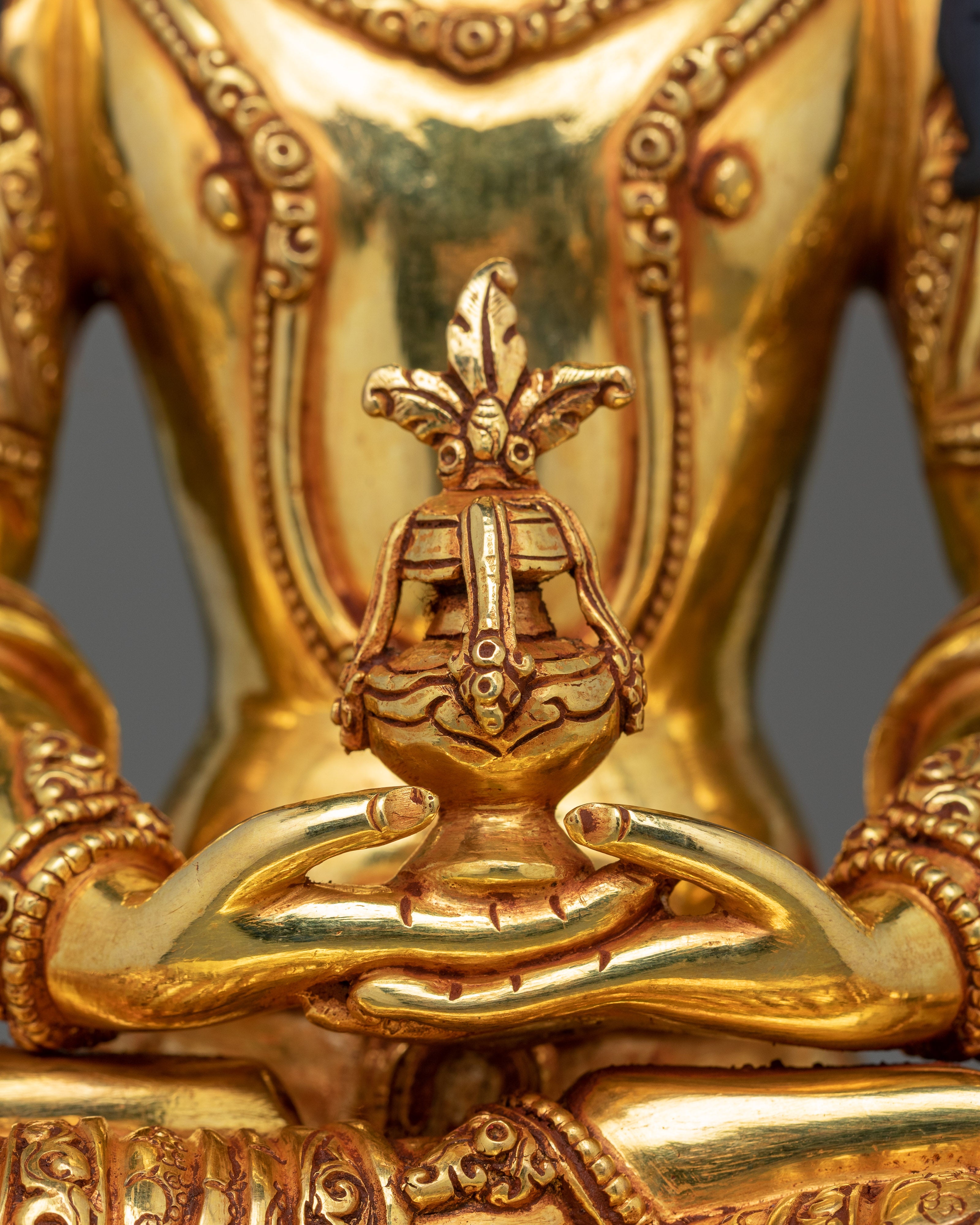 Serene Amitayus Tibetan Buddha Statue | The Infinite Life Deity