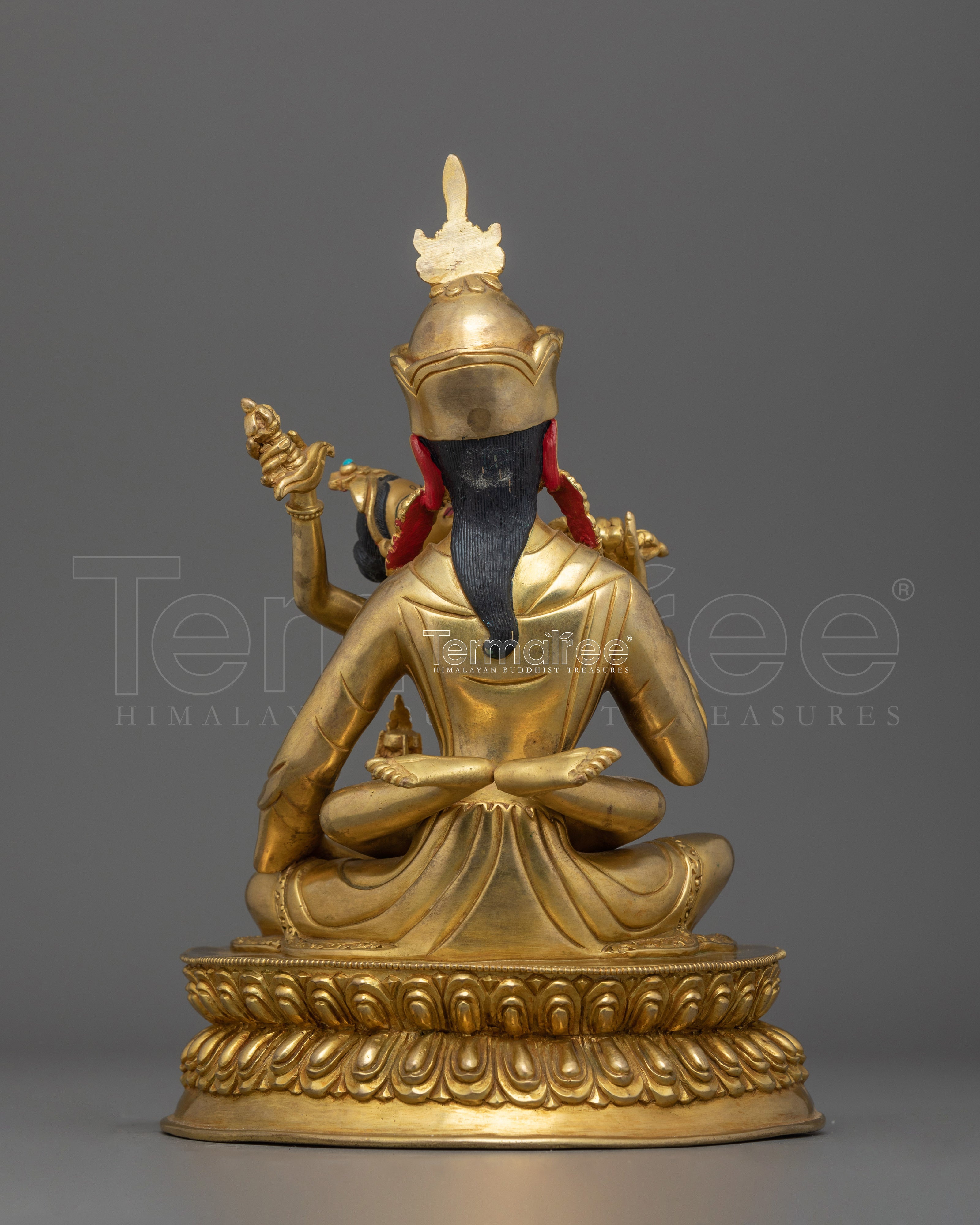 Tibetan Buddhism Guru Rinpoche Sculpture | Sacred Spiritual Statue