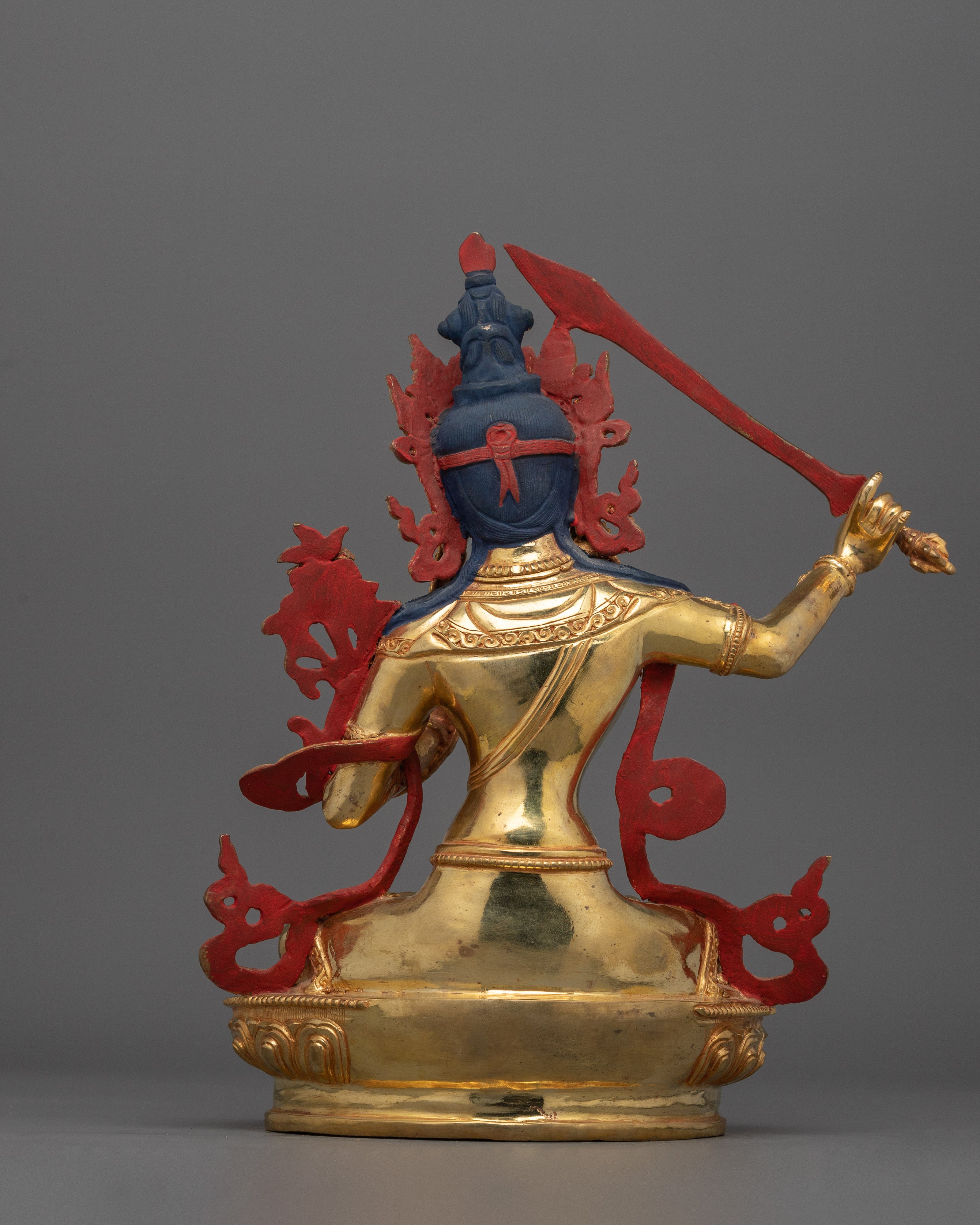 Manjushri Sword of Wisdom Holder Deity Figurine | Mindfulness Dharma Art