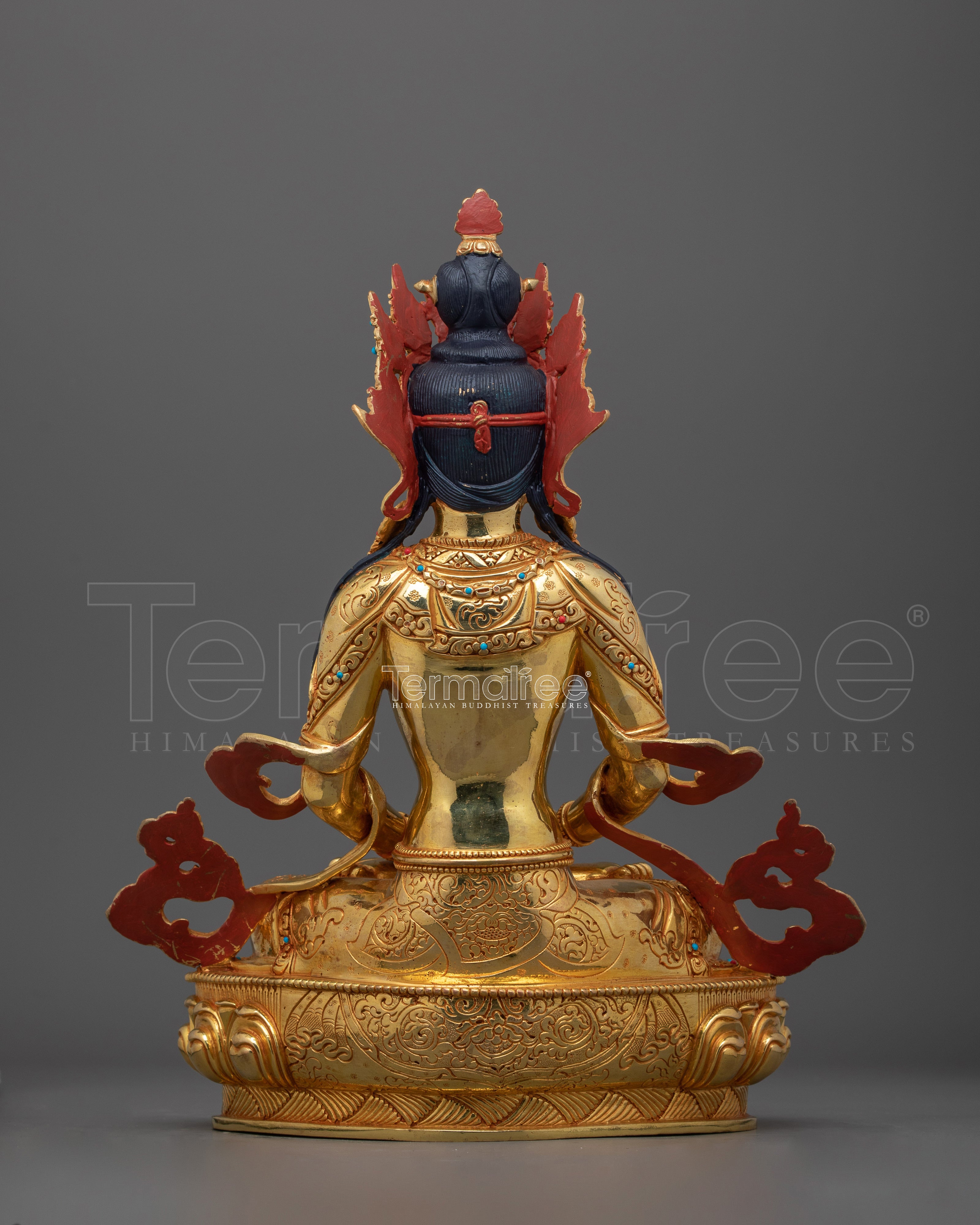 Enlightened Amitayus Buddha Statue | Handcrafted Dharma Buddha