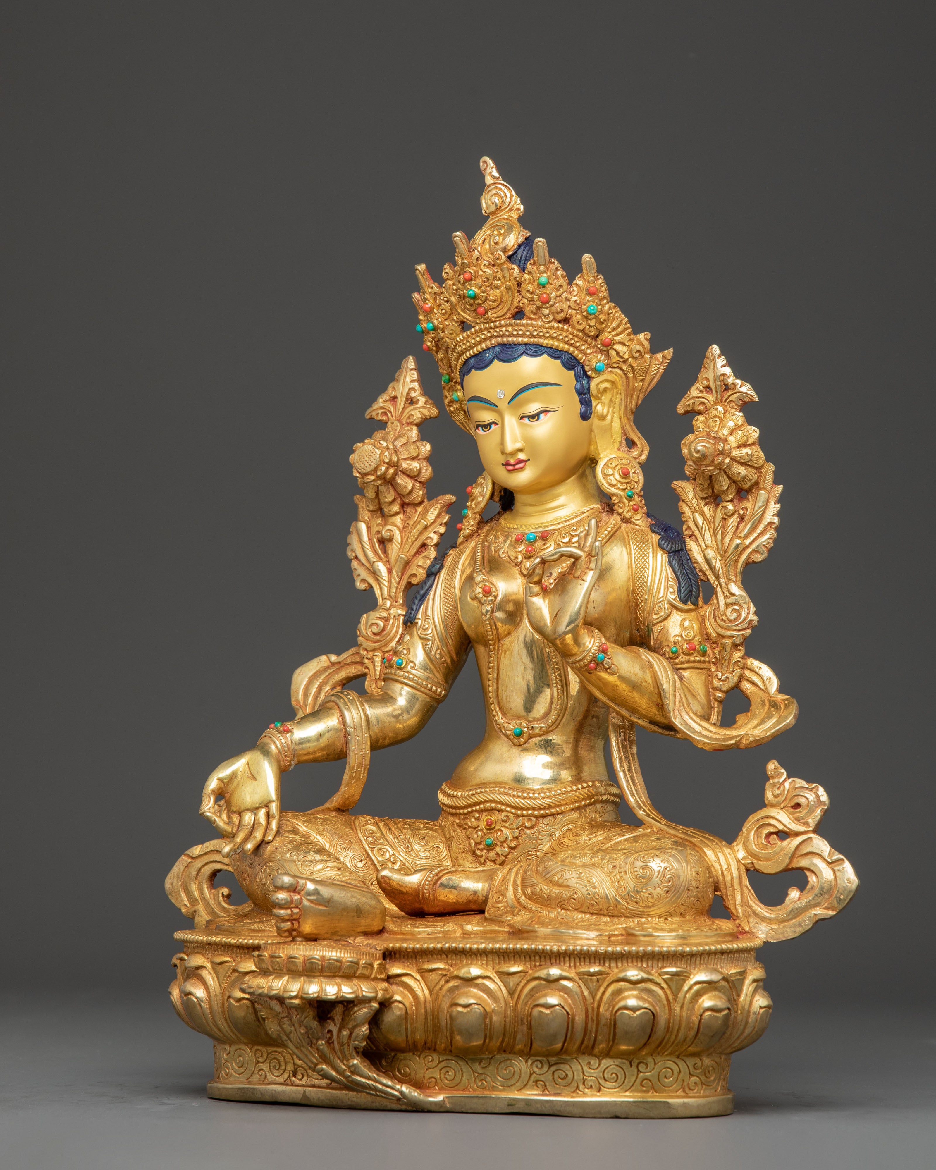 Green Tara Statue Symbol of Compassion | Feminine Energy