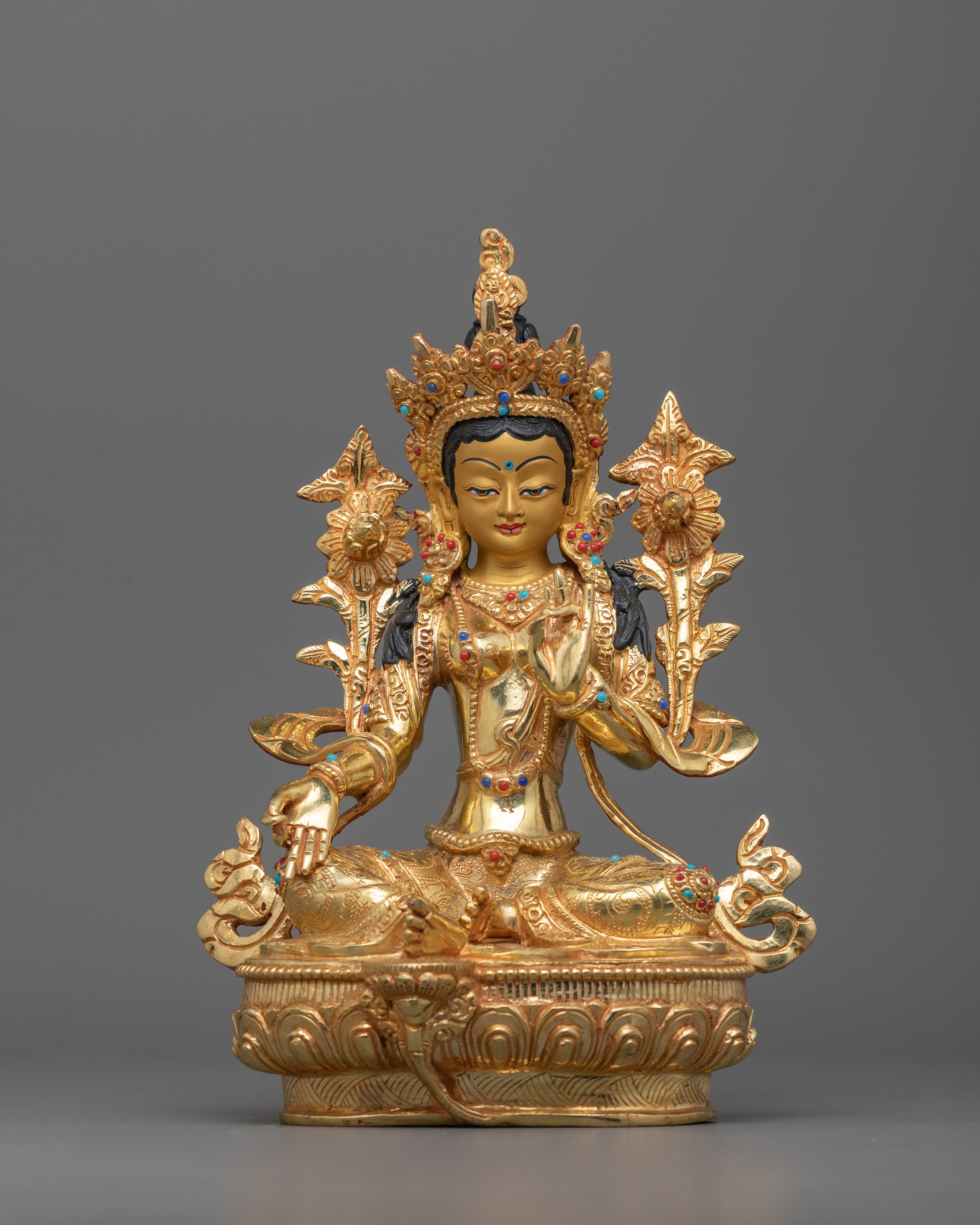 Tibetan Buddhism Sacred 21 Tara Set | Divine Collection of Spiritual Protection Statues