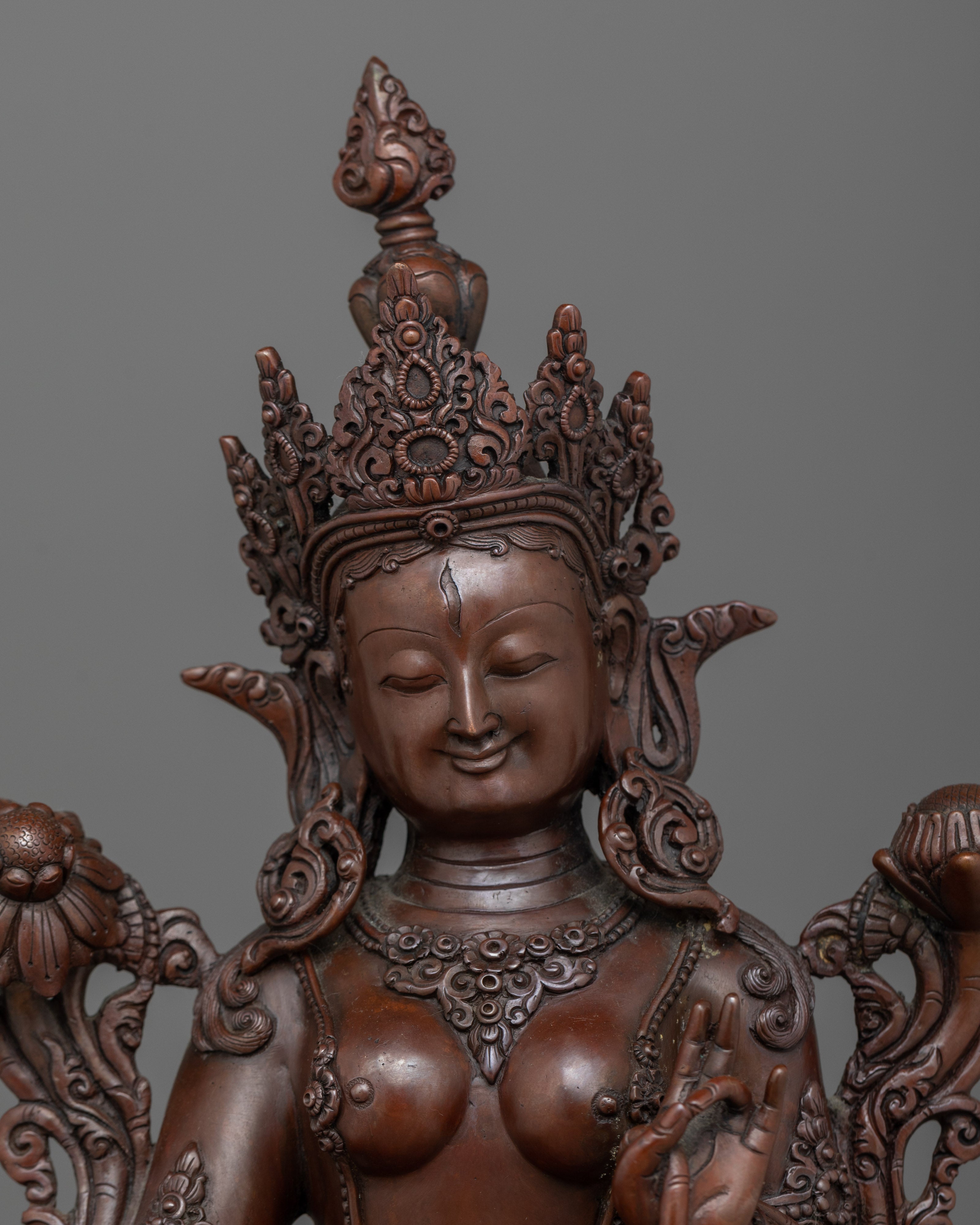 Goddess of Long Life White Tara | Symbol of Serenity, Longevity, and Healing Power