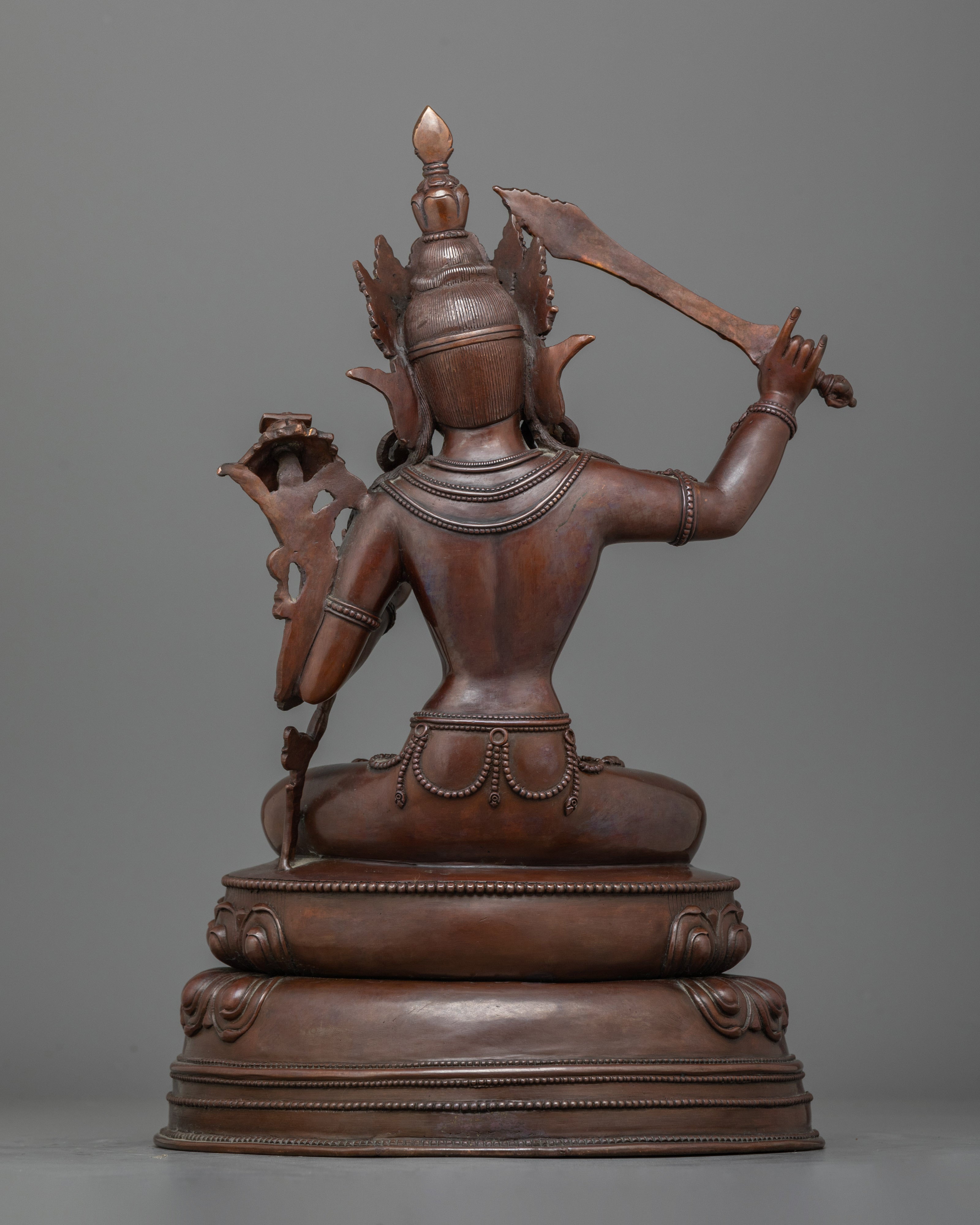 Handmade Buddhist Wisdom Figurine Manjushri | Spiritual Guidance to Knowledge