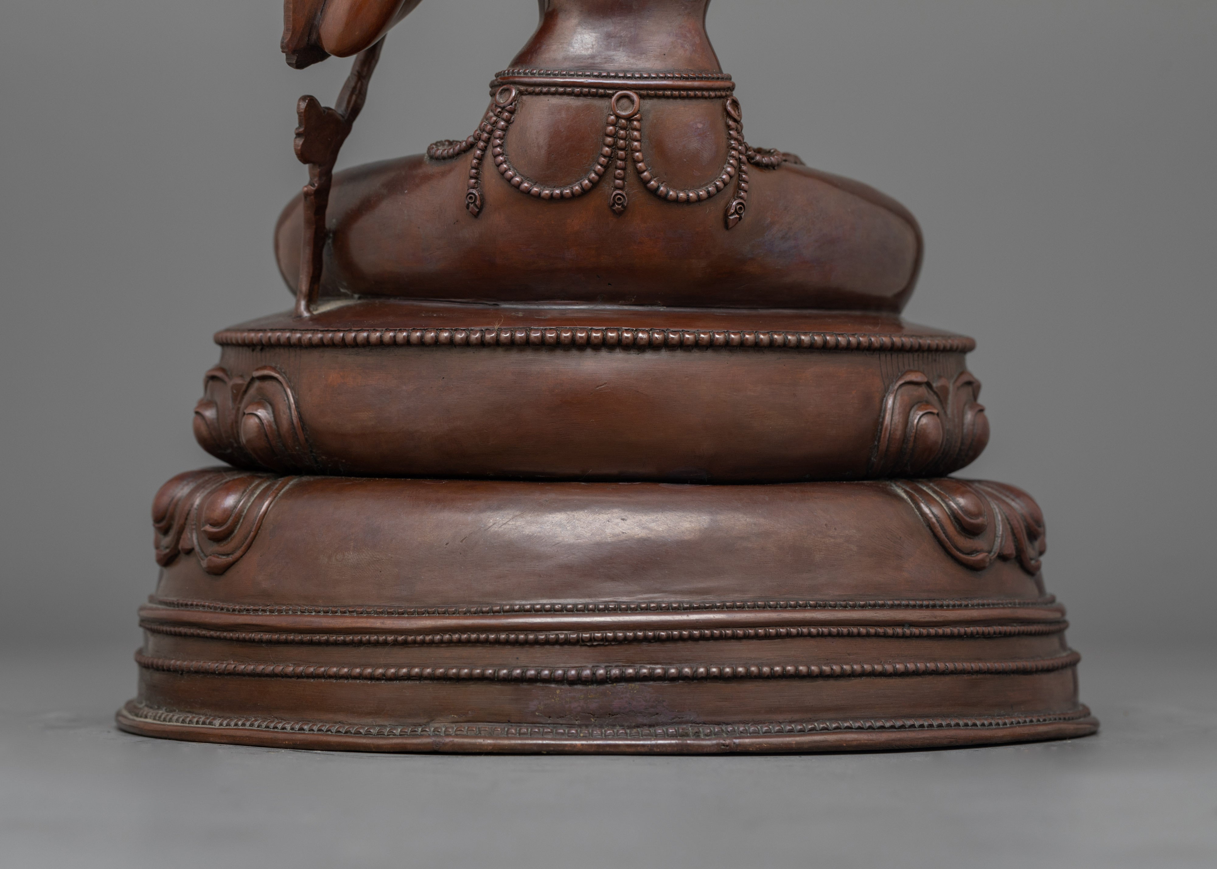 Handmade Buddhist Wisdom Figurine Manjushri | Spiritual Guidance to Knowledge