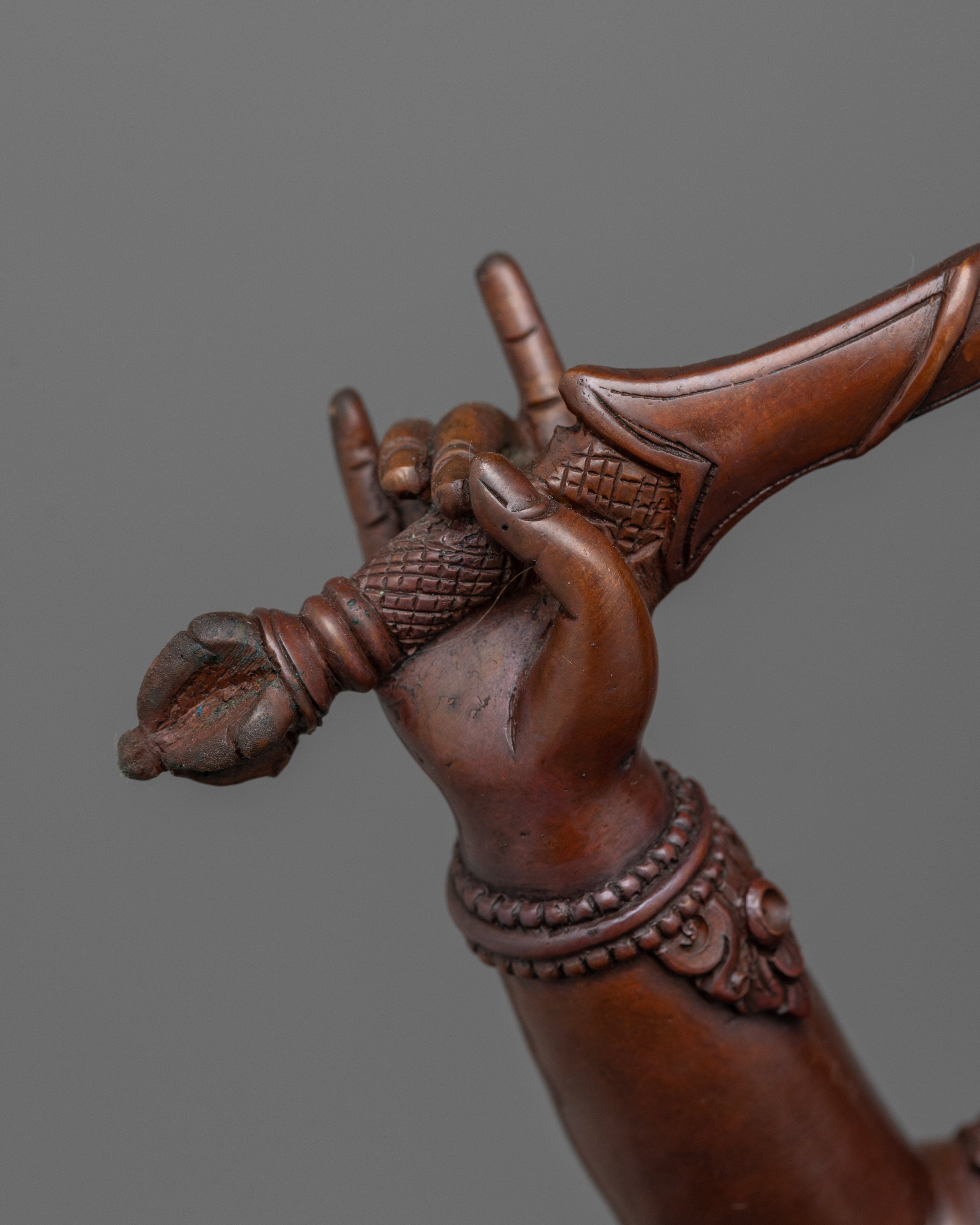 Handmade Buddhist Wisdom Figurine Manjushri | Spiritual Guidance to Knowledge