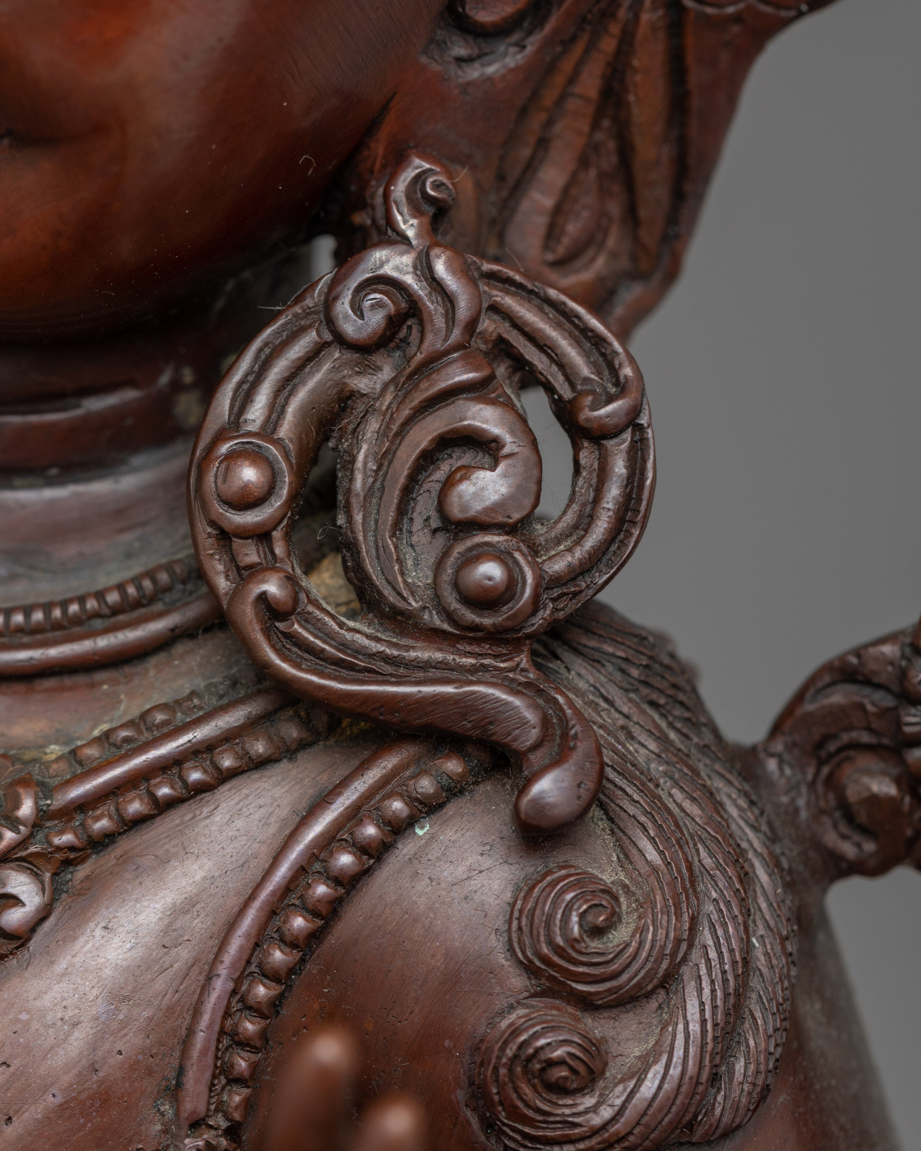 Handmade Buddhist Wisdom Figurine Manjushri | Spiritual Guidance to Knowledge