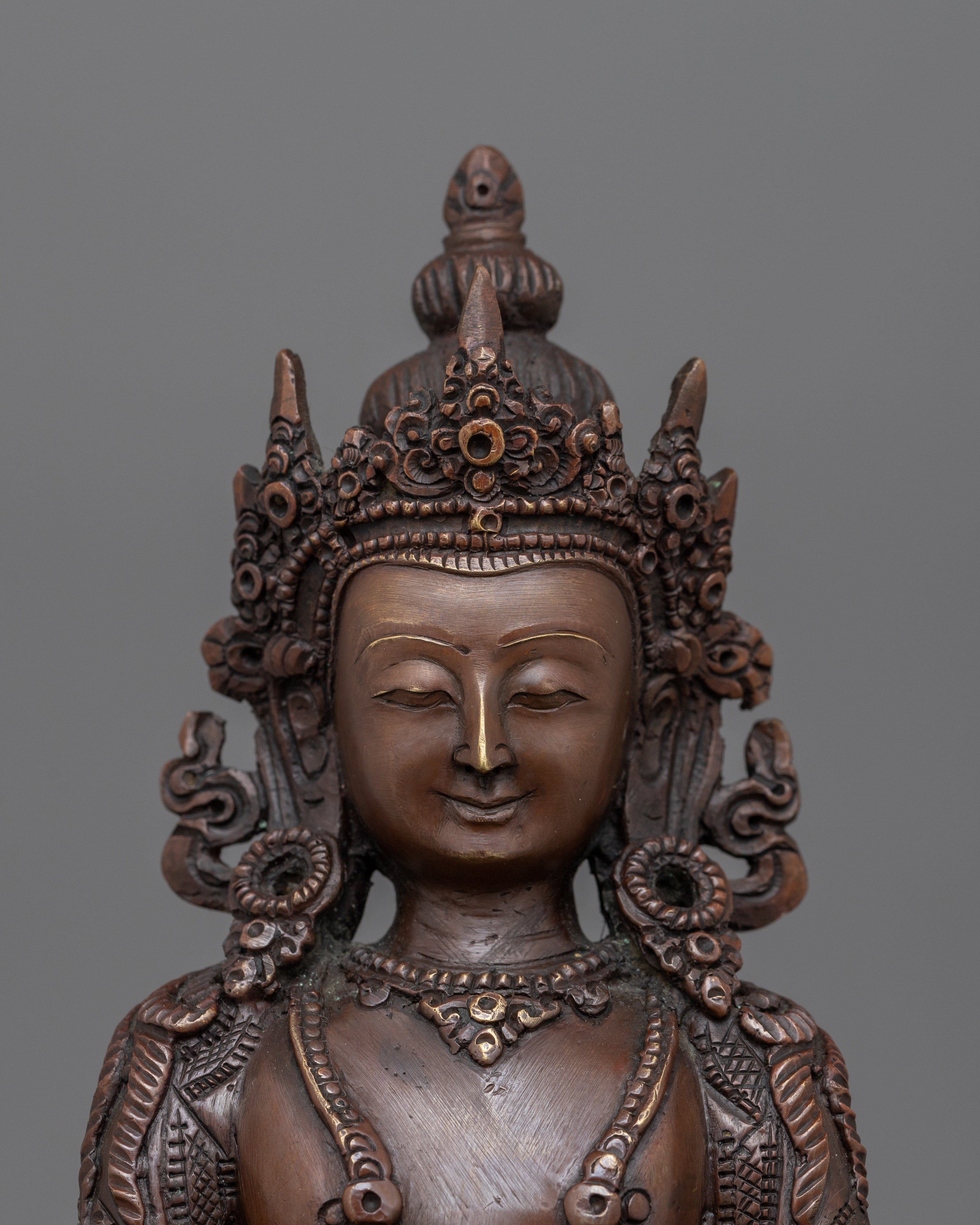 Handcrafted Buddhist Art of Amitayus | Symbol of Longevity and Compassion