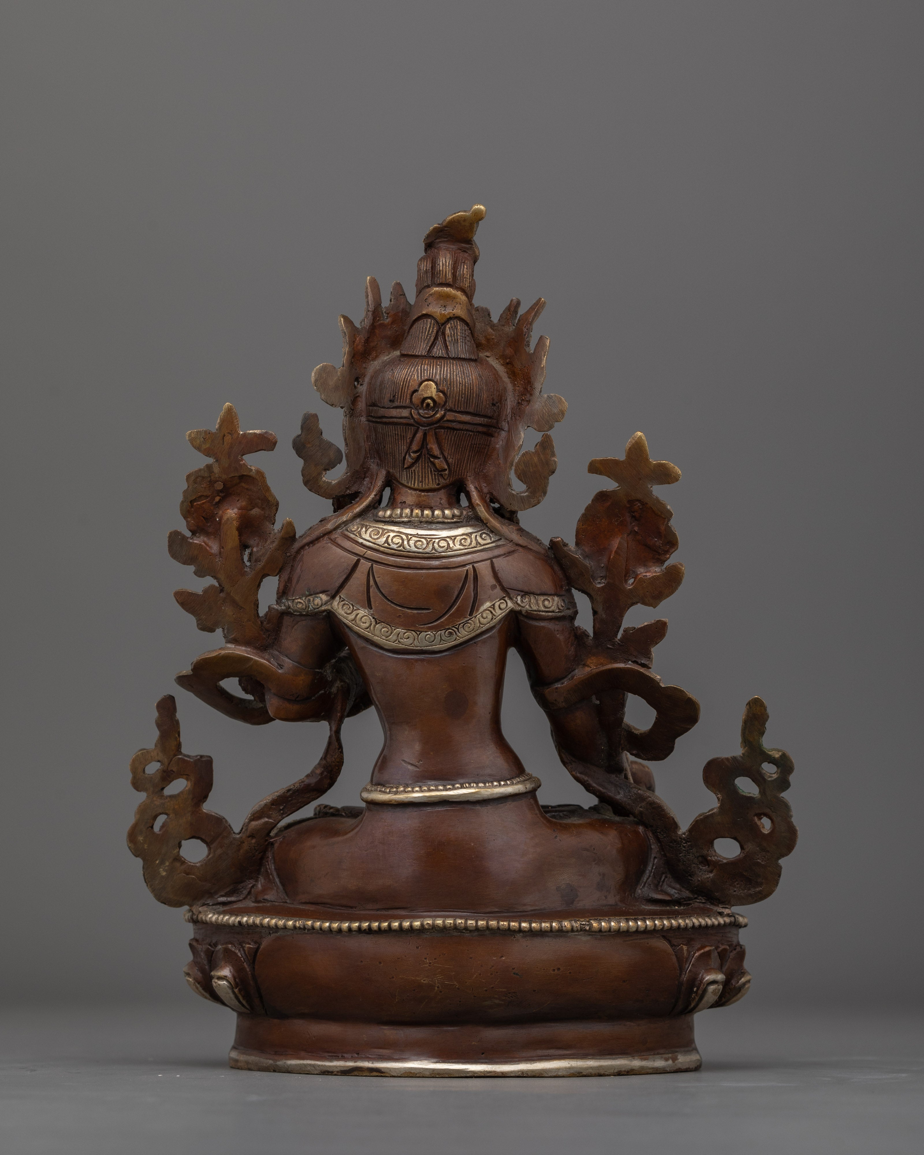 Compassionate Goddess White Tara Figure | Embodiment of Purity and Serenity